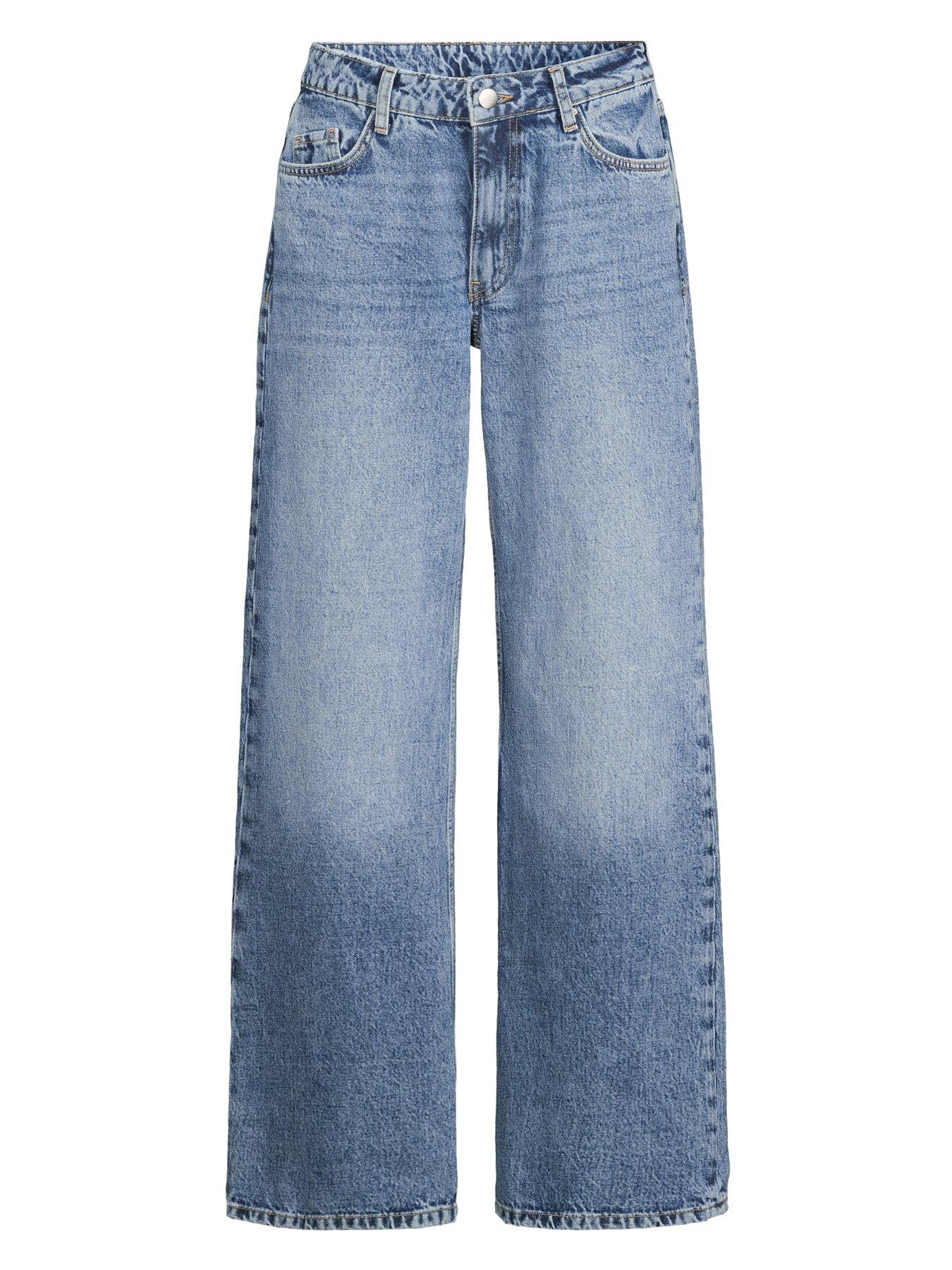 Image 7 of 7 of The Very Collection Low Rise Baggy Jeans - Mid Wash