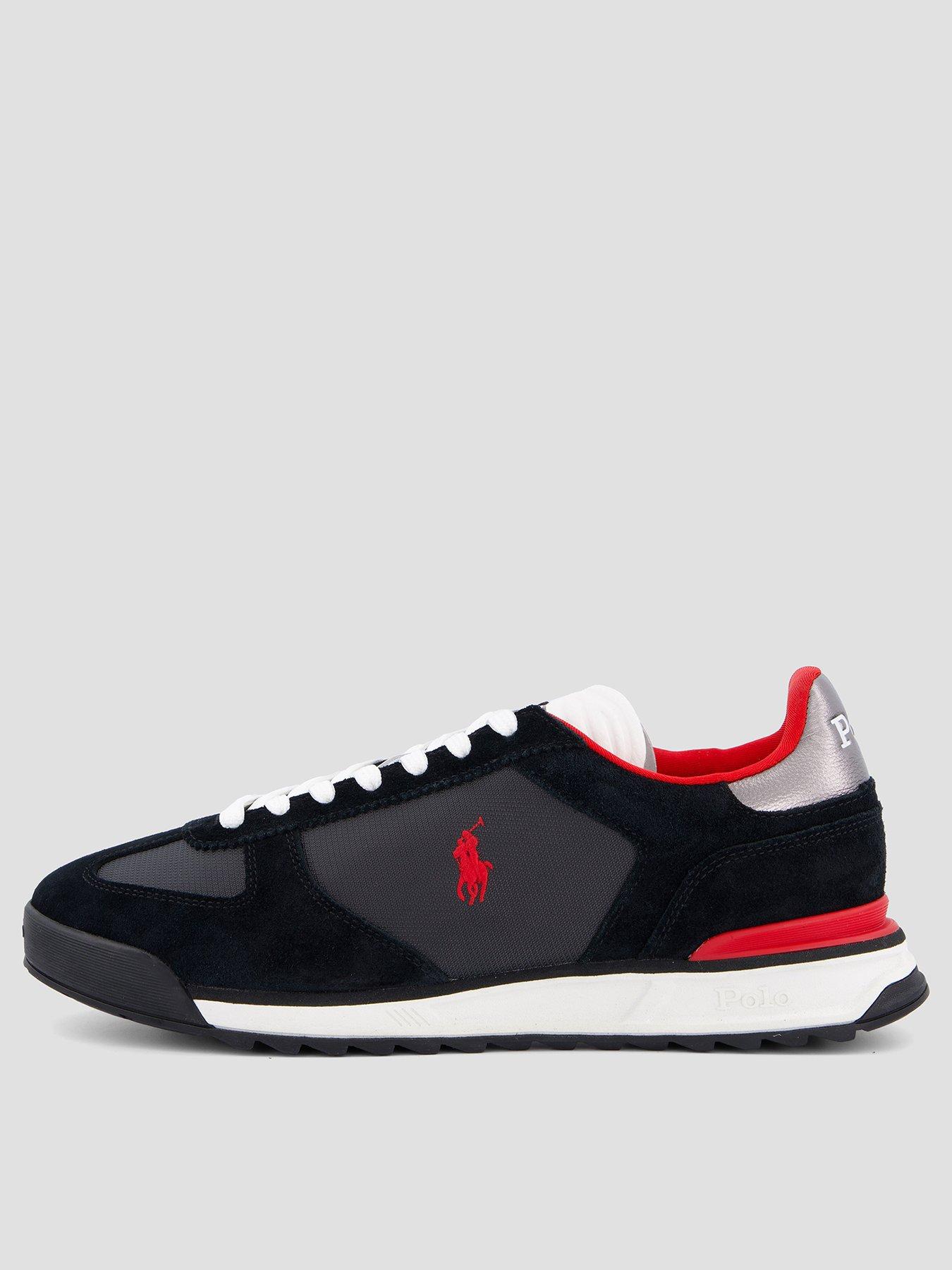 Polo Ralph Lauren Varick Suede/Leather/Nylon Sneakers - Black