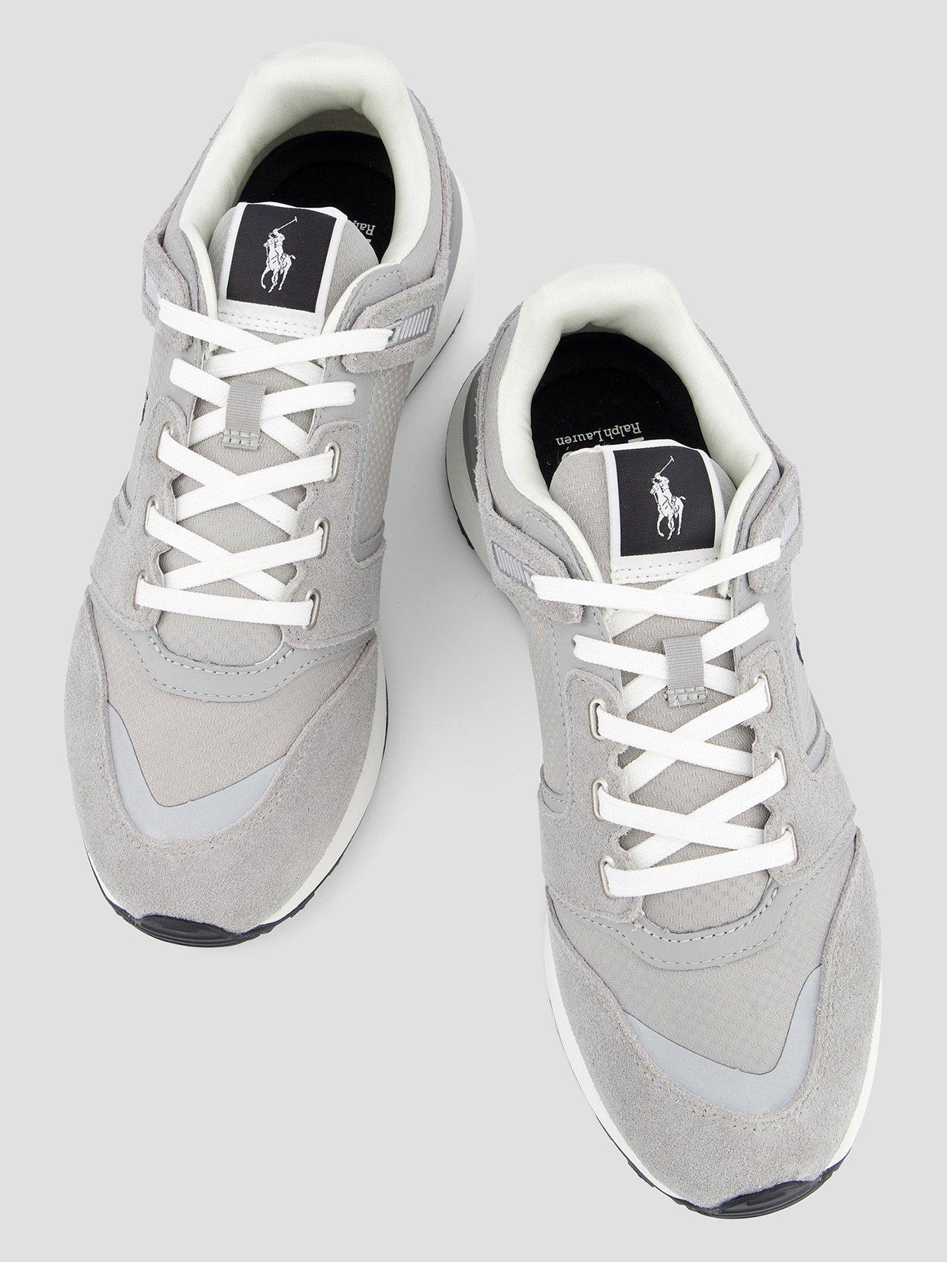 Image 3 of 7 of Polo Ralph Lauren Train 89 V2 Suede/Nubuck/Nylon Sneakers - Grey