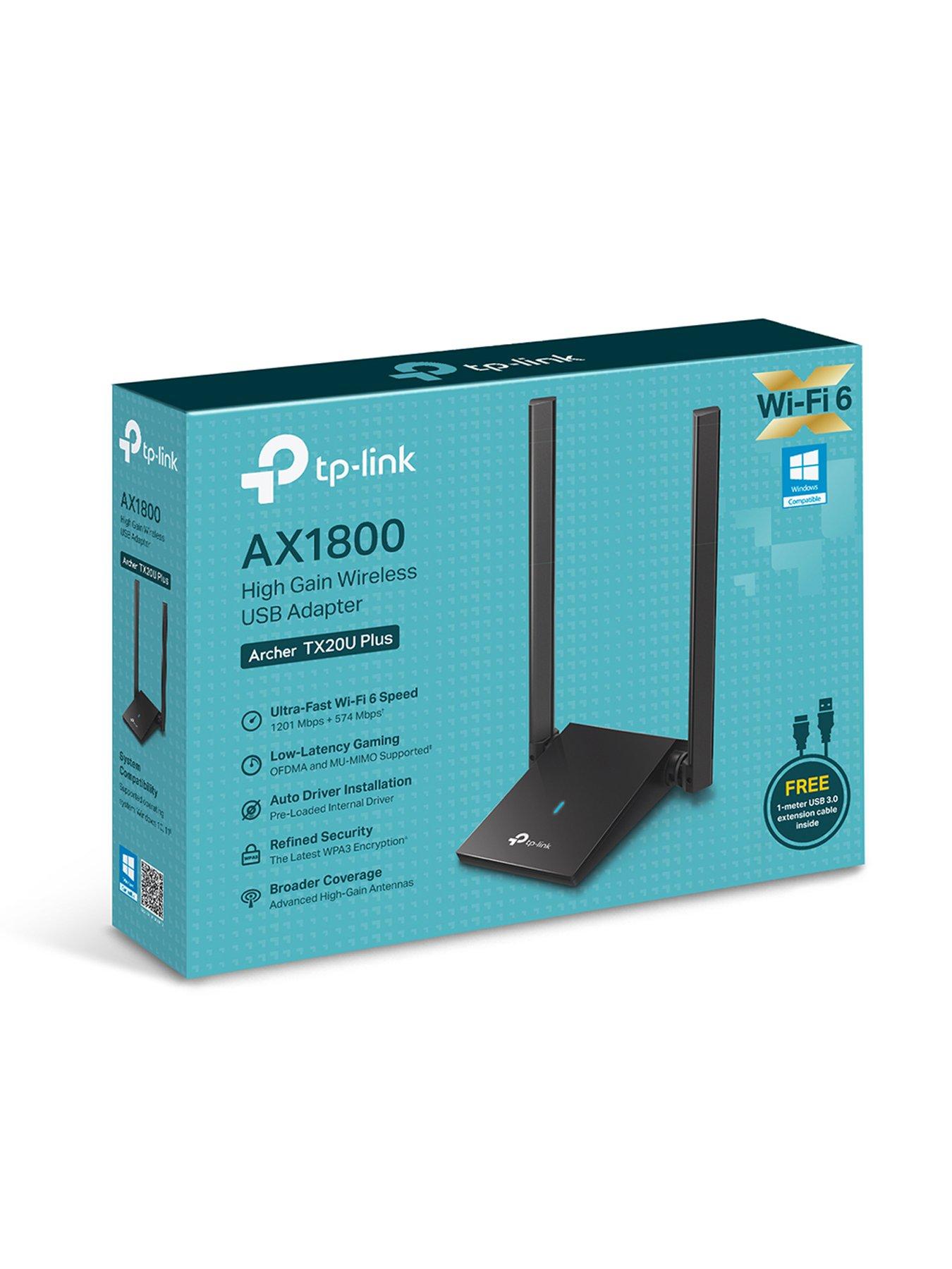 TP Link TP-Link Archer TX20U Plus AX1800 Wireless USB Adapter for PC ...