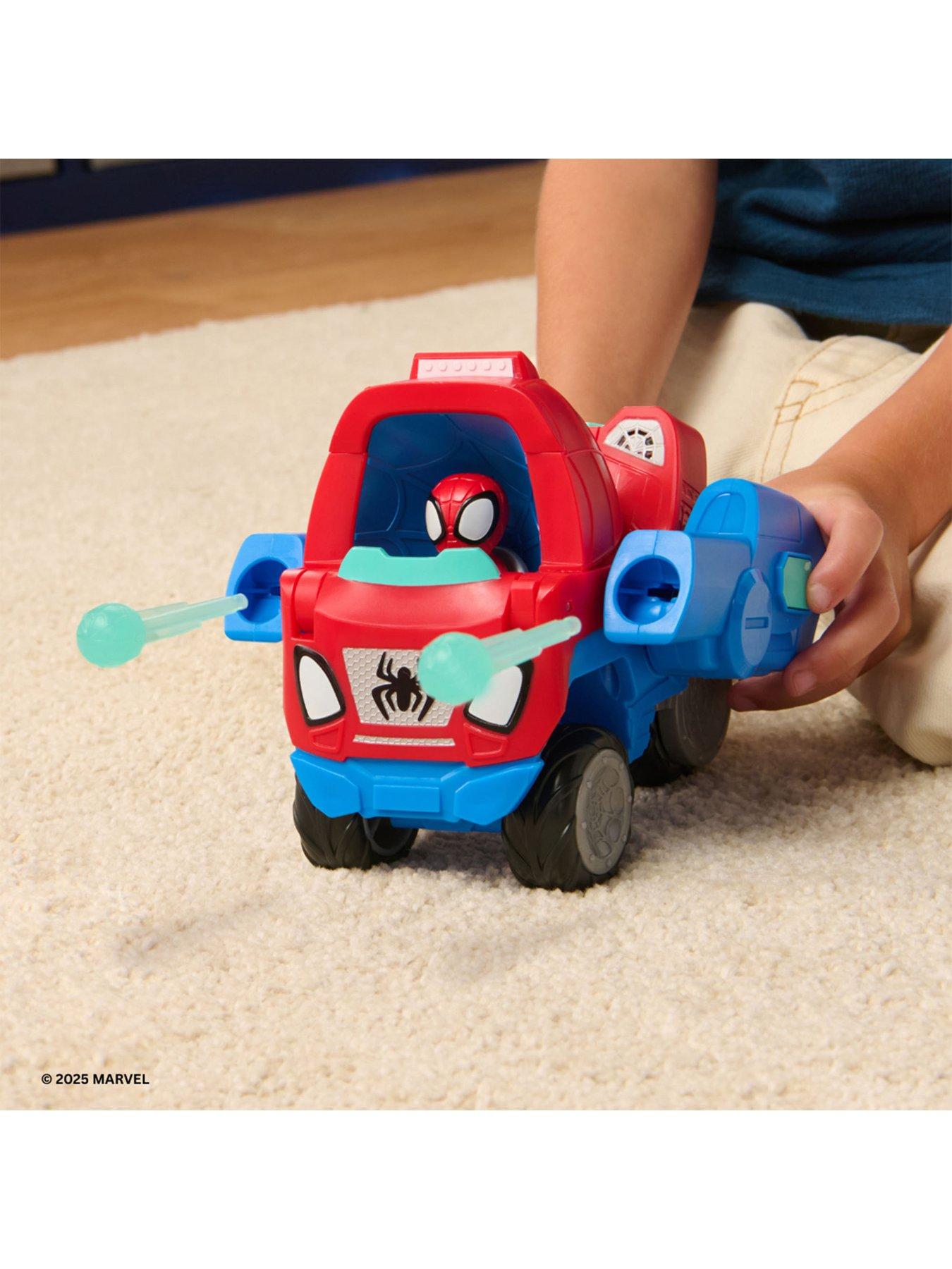 Image 4 of 6 of Spidey and His Amazing Friends Spidey Transforming Web-Wave Cruiser