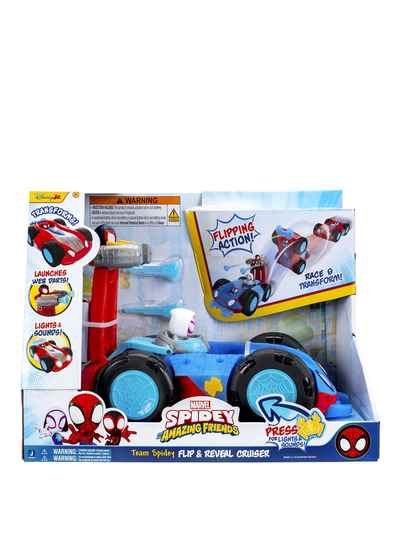 Spidey and His Amazing Friends Team Spidey Flip  &  Reveal Cruiser