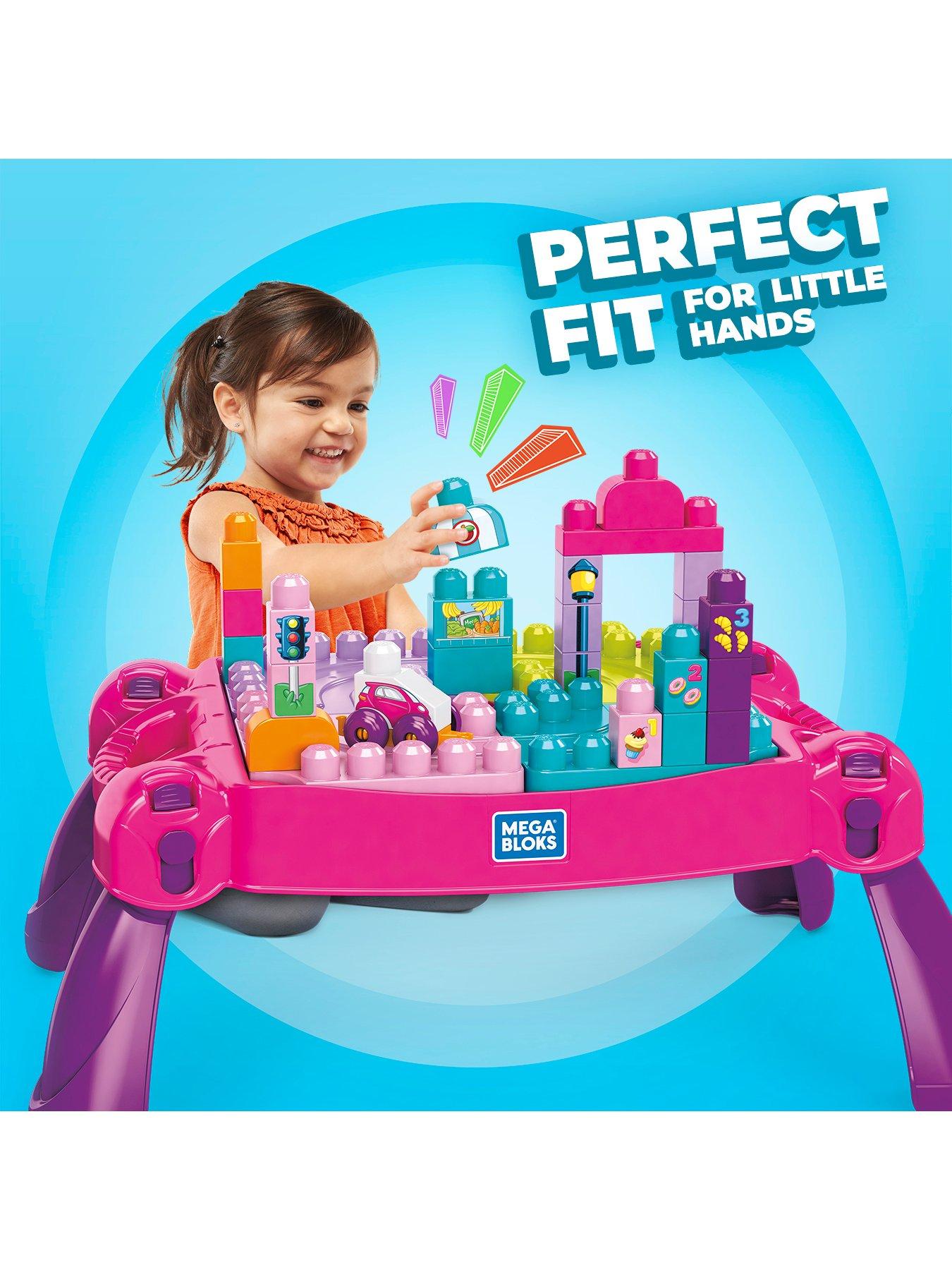 Image 2 of 7 of MEGA Bloks Build &amp; Learn Table Pink