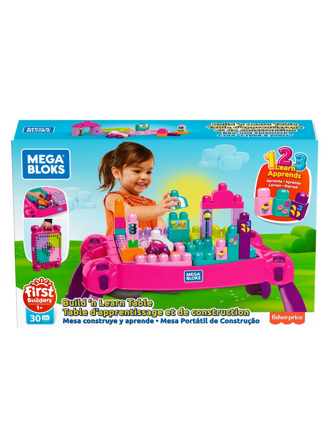 Image 7 of 7 of MEGA Bloks Build &amp; Learn Table Pink