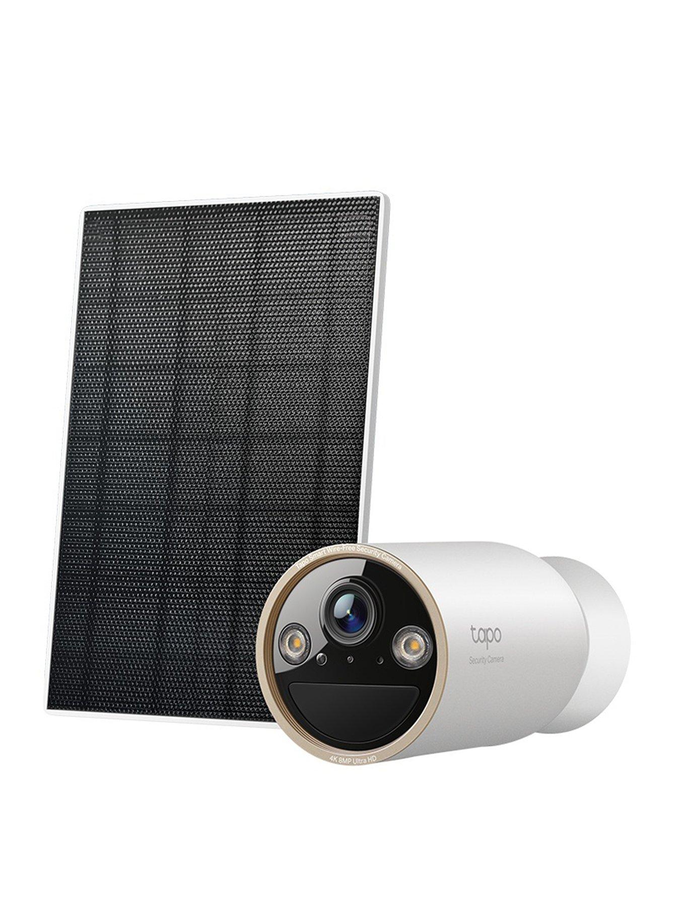 TP Link Tapo C460KIT 4K Outdoor Wirefree Security Battery Camera with Solar Panel for power, No Monthly Fee