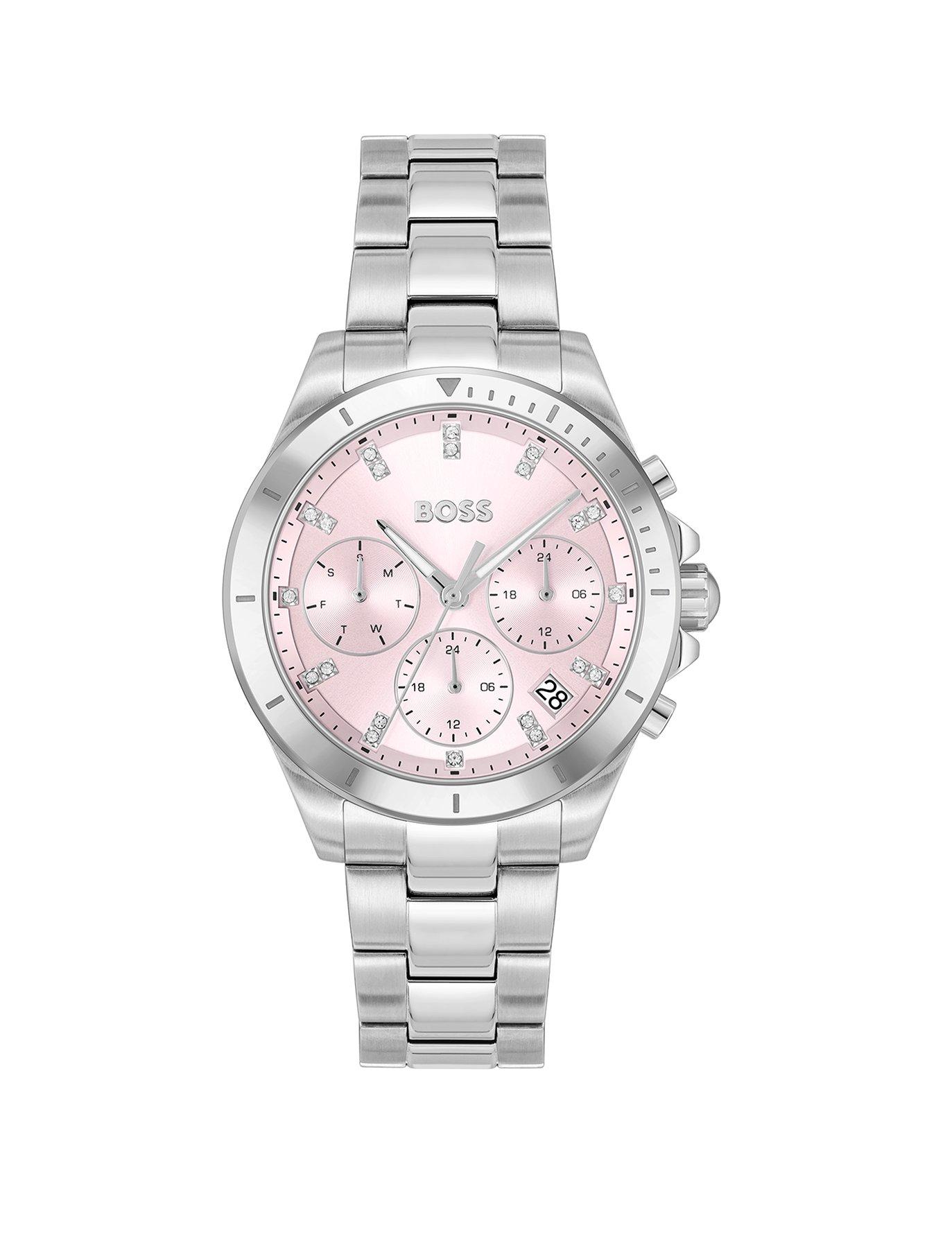 undefined Ladies BOSS Alley Sport Lux Stainless Steel Bracelet Watch