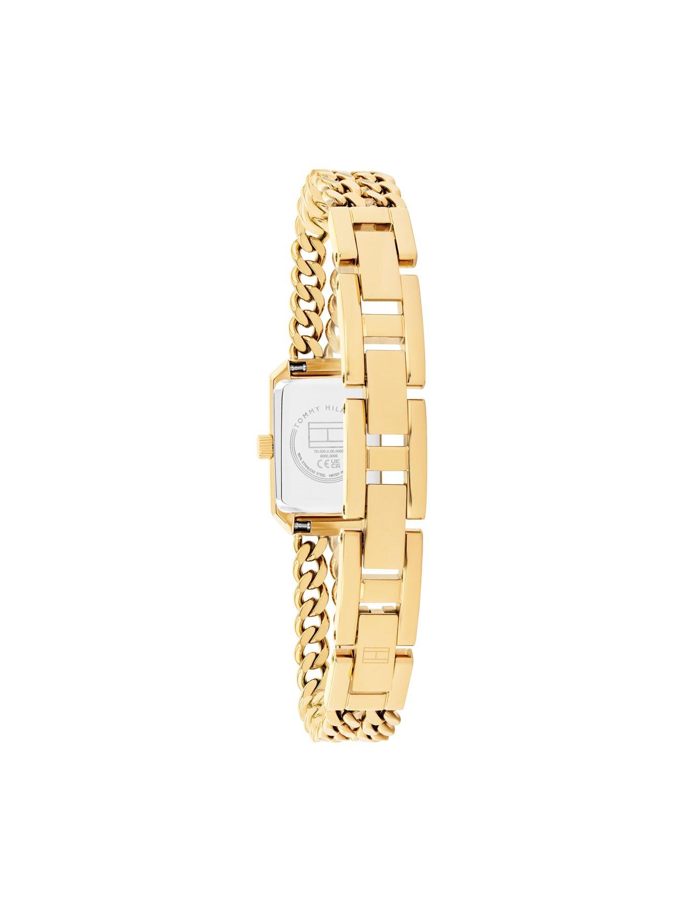 Image 2 of 5 of Tommy Hilfiger Women's Gold- Plated Chain Bracelet Watch