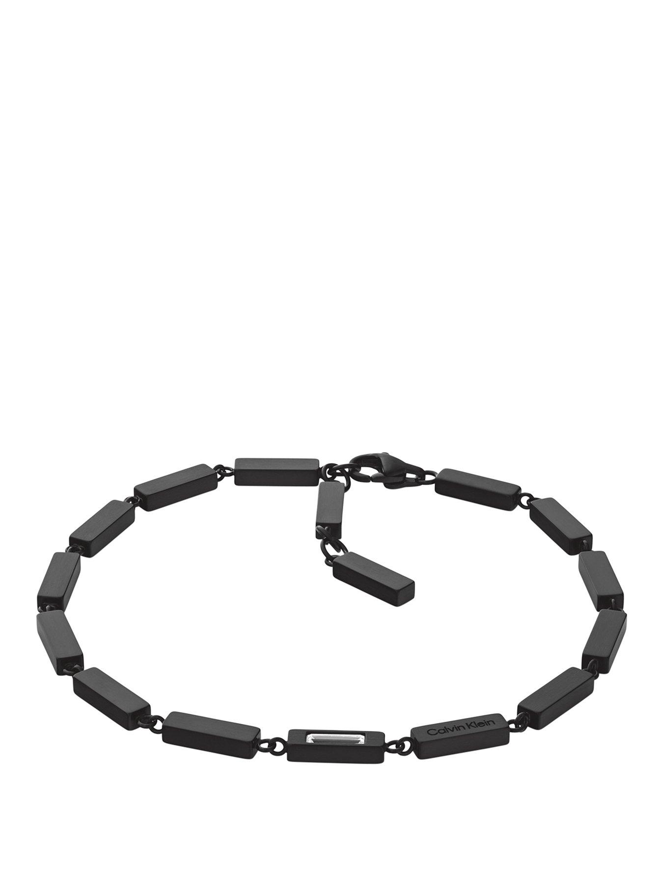 Calvin Klein Calvin Klein's Men's CK Essential Links Black IP Bracelet