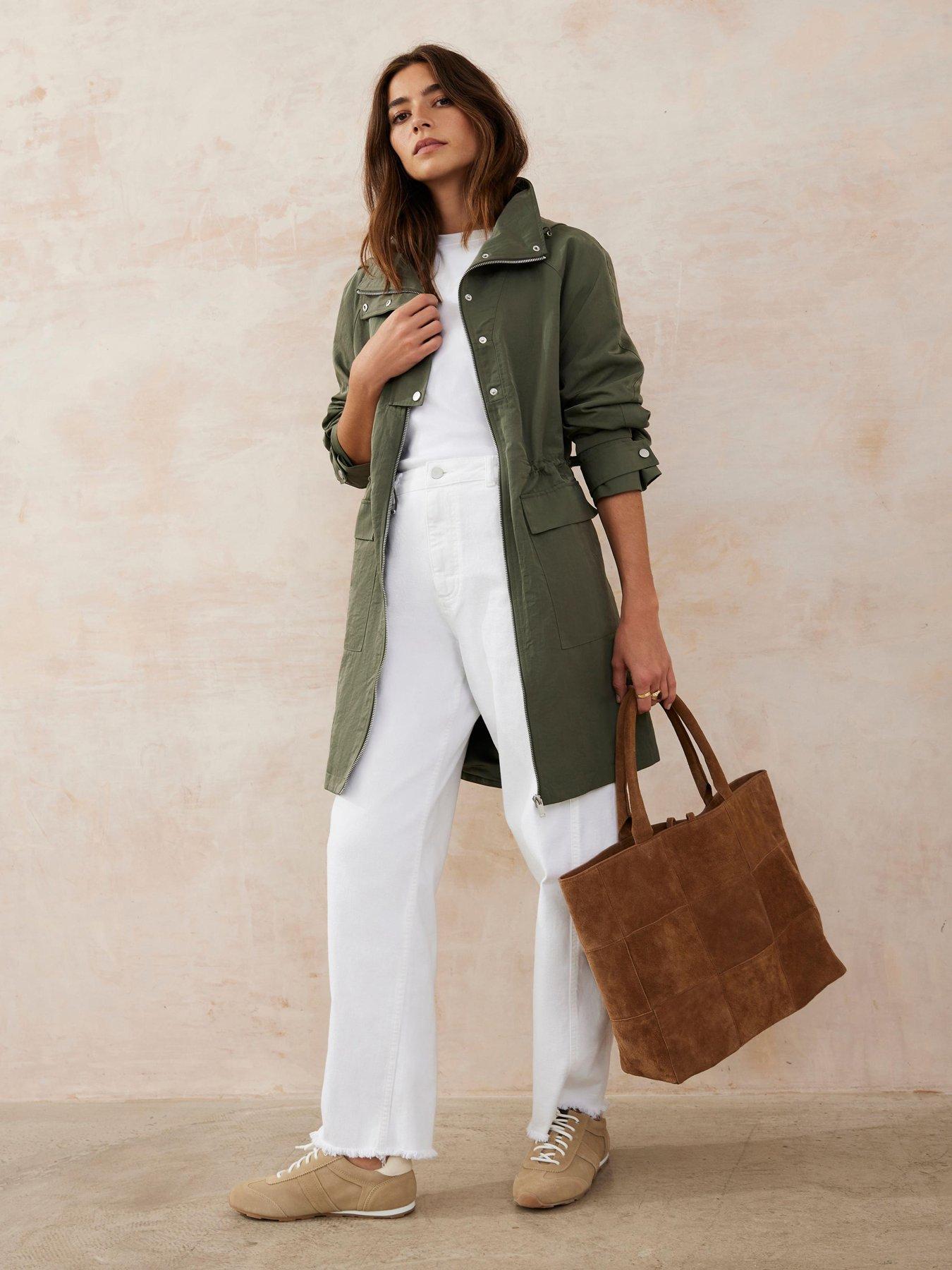 undefined Khaki Utility Parka - Green