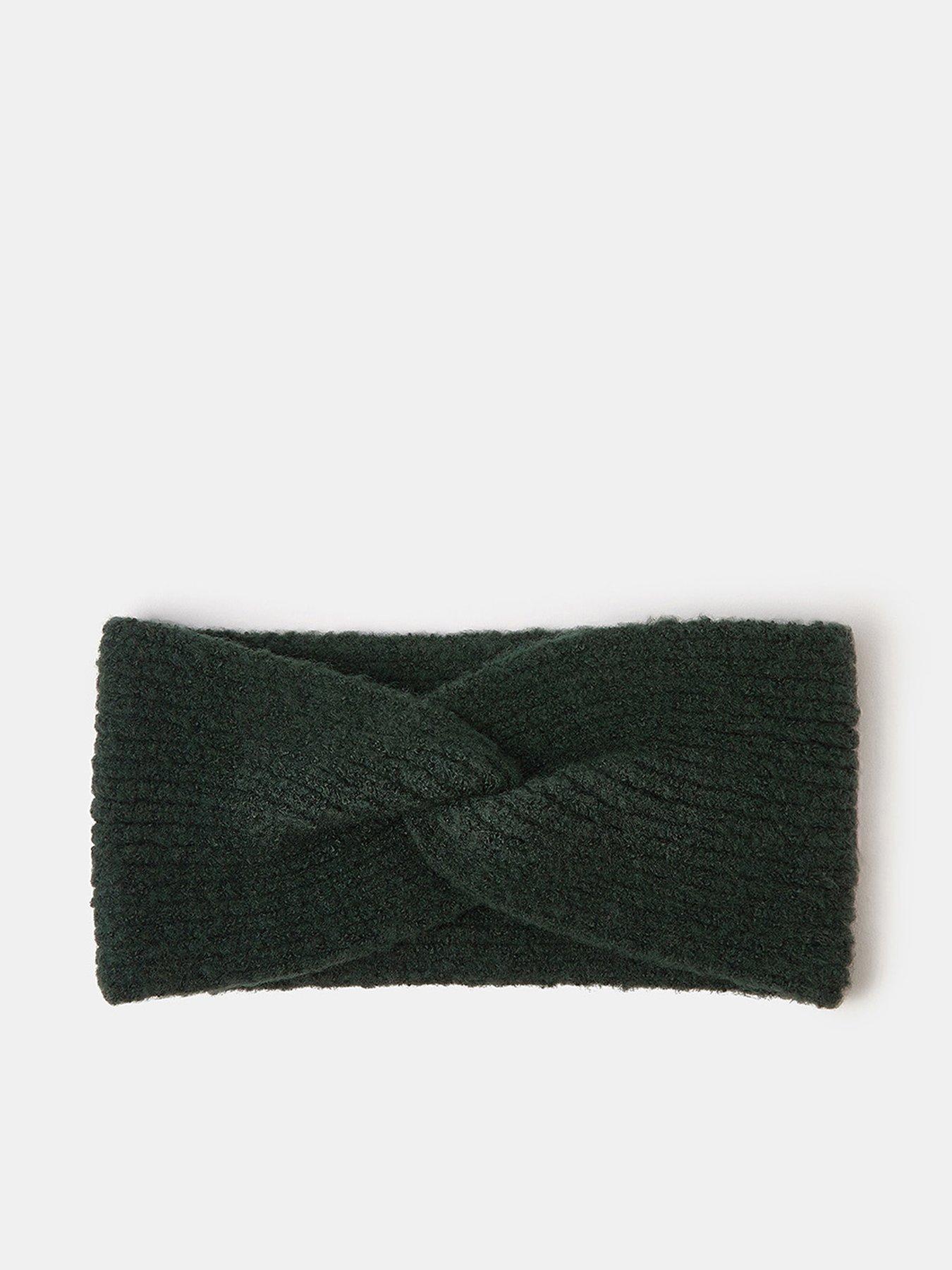Image 1 of 2 of Accessorize Soft Knit Bando Headband - Green