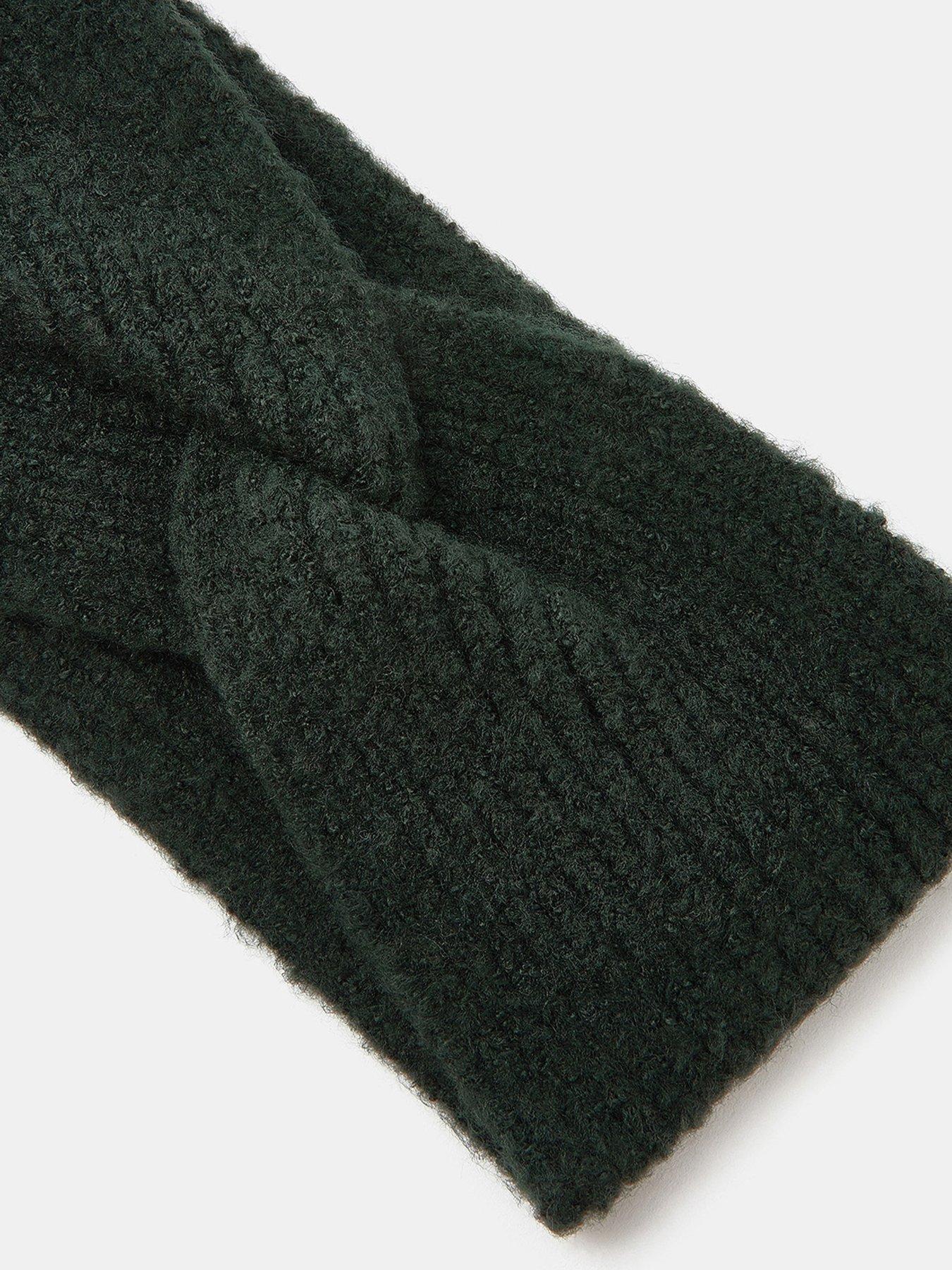 Image 2 of 2 of Accessorize Soft Knit Bando Headband - Green