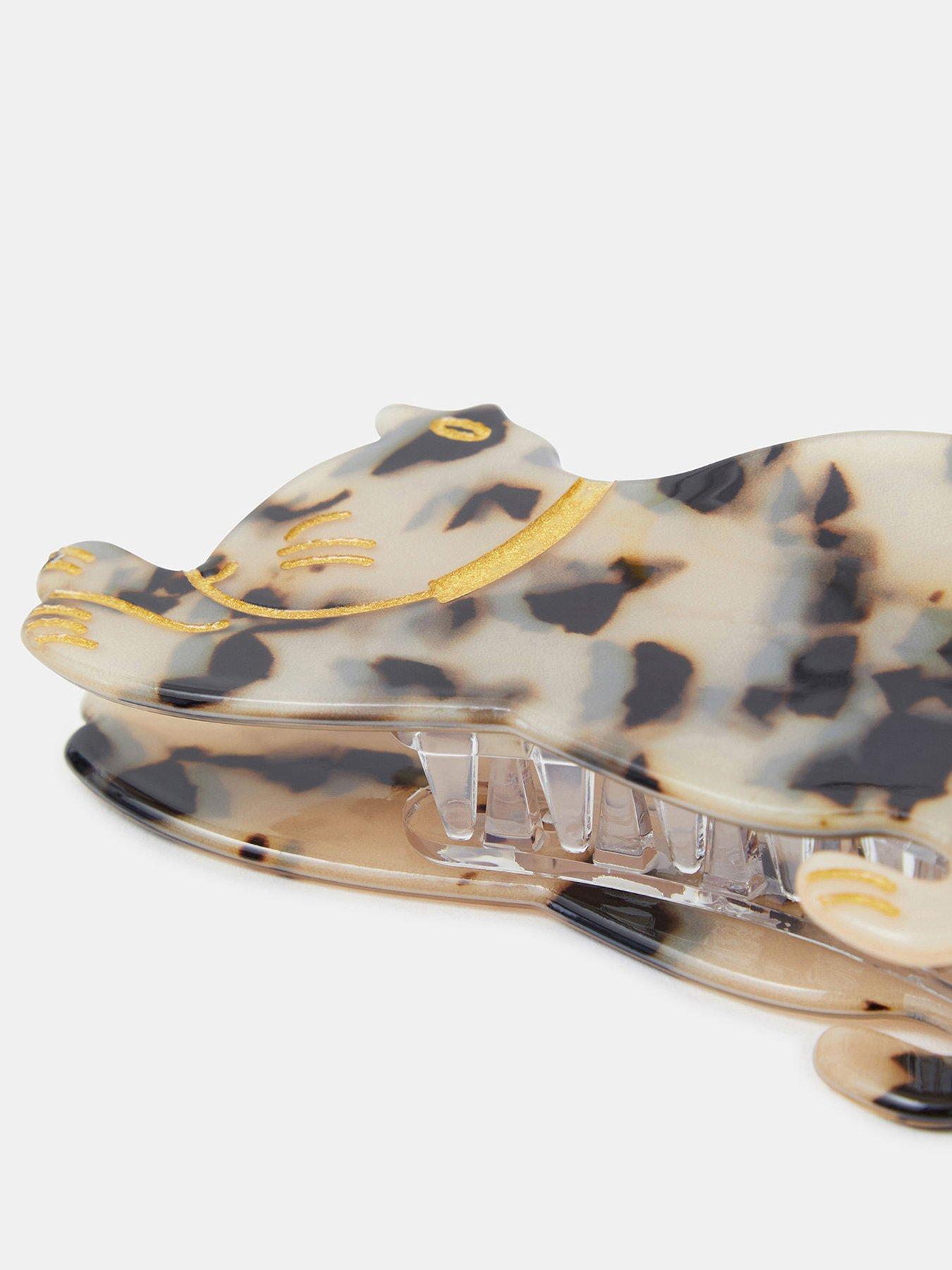 Image 3 of 3 of Accessorize Cat Claw Clip - Brown