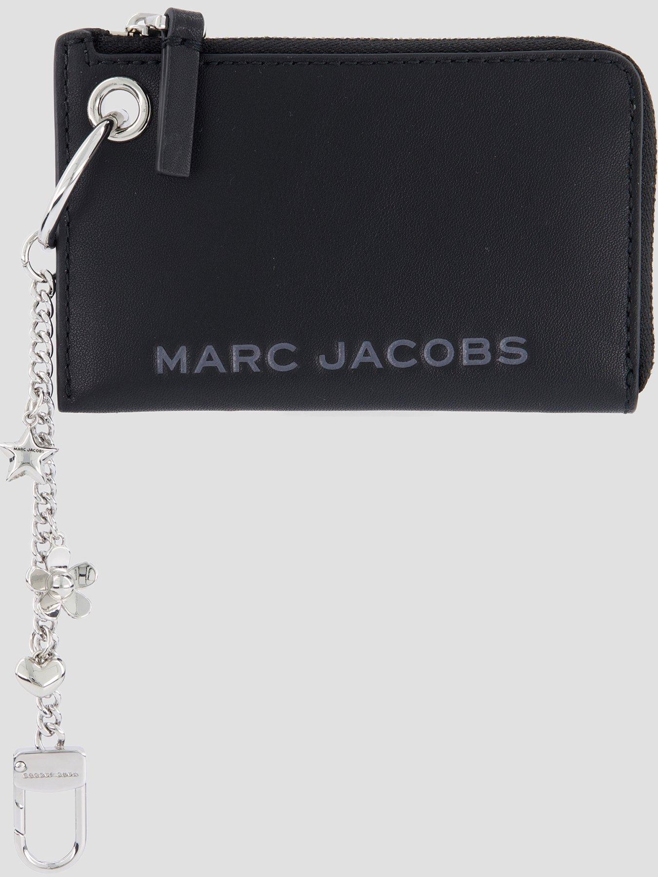 MARC JACOBS The Top Zip Charm Wallet - Black