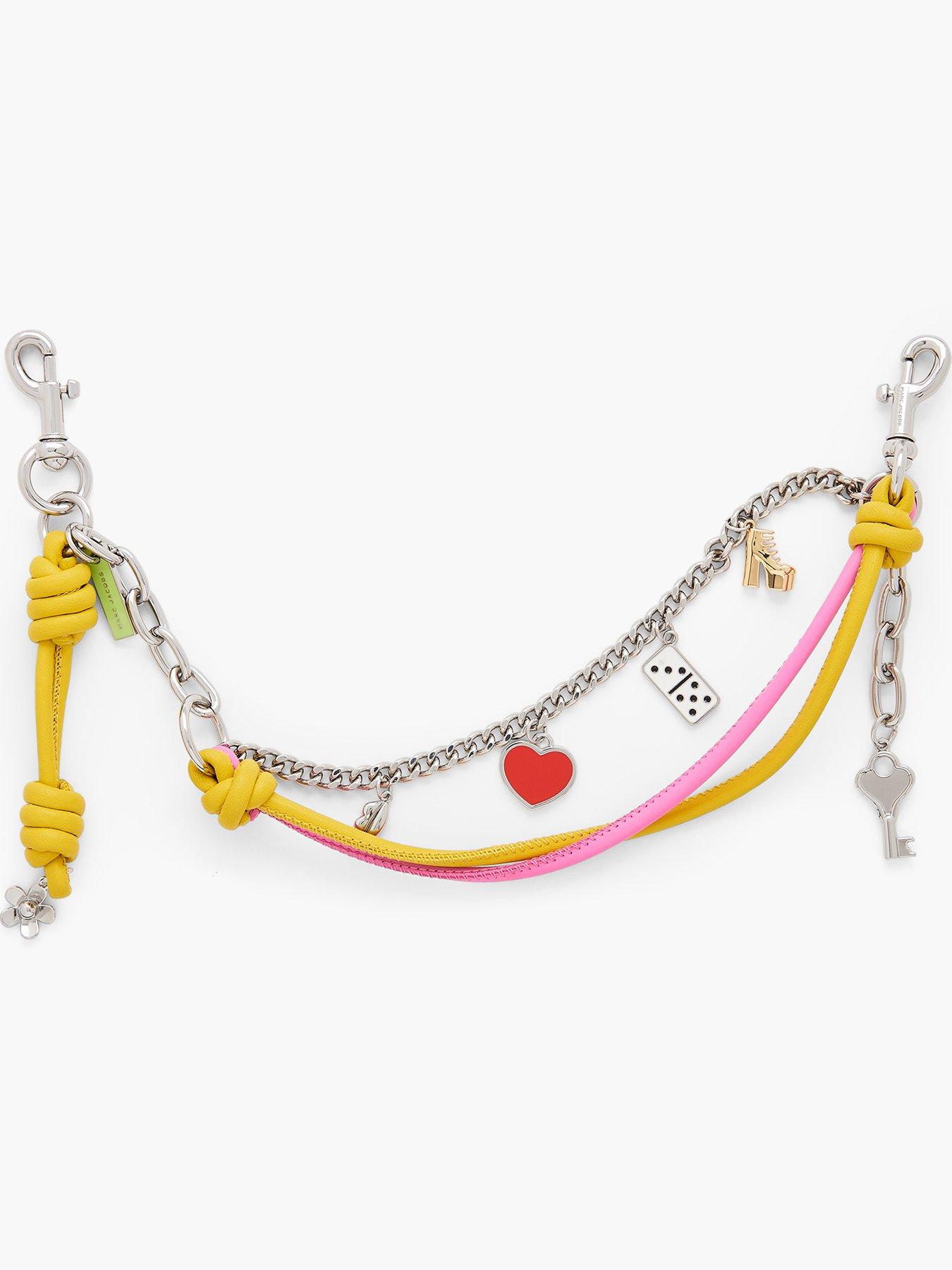 MARC JACOBS The Mini Icon Chain Charm - Pink