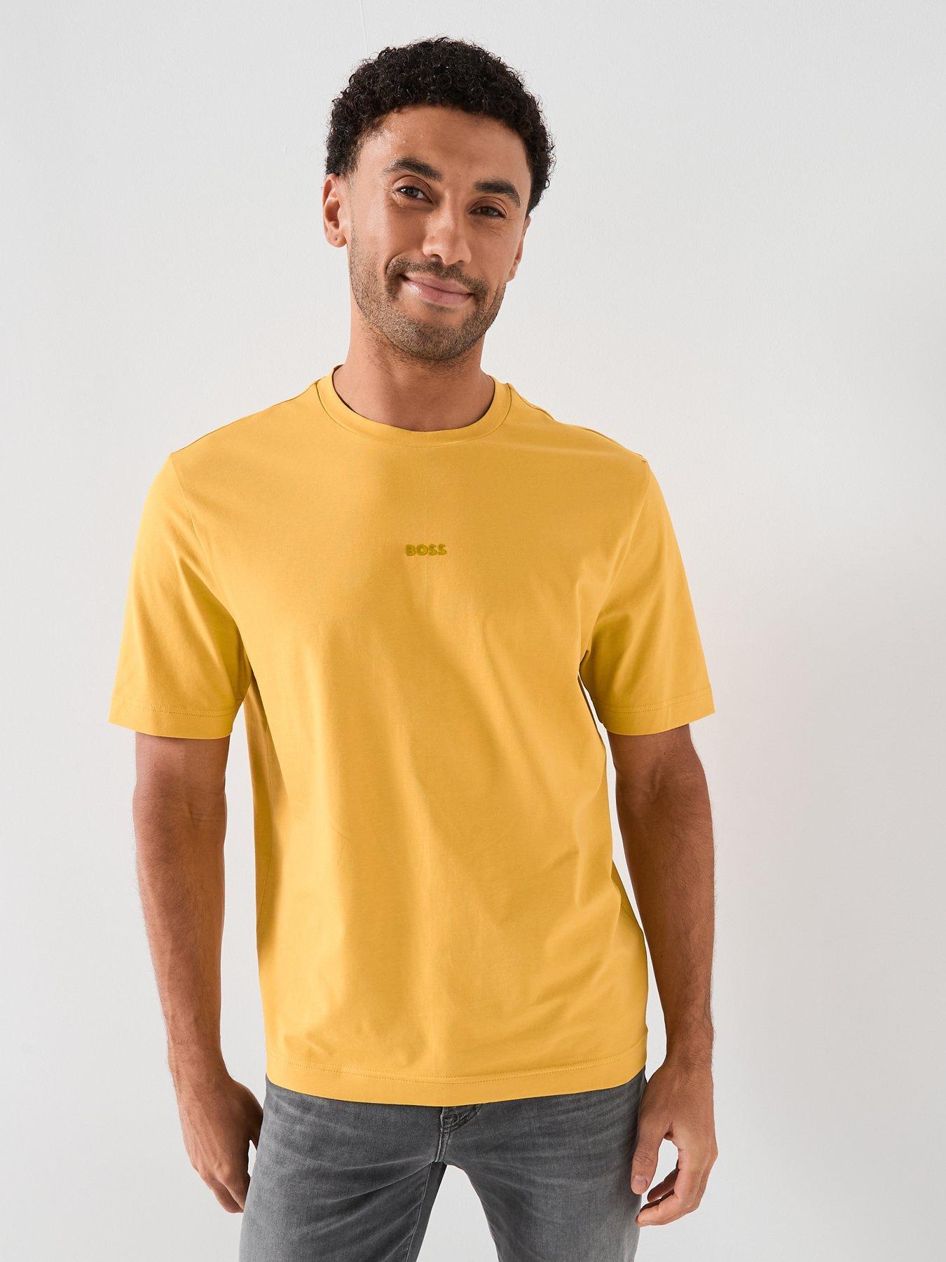 BOSS Centre Logo T-Shirt - Yellow