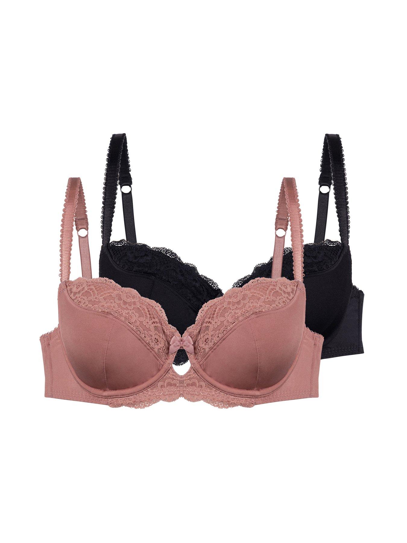 DORINA Celine-2ppnon Padded Wired Bra - Pink / Black