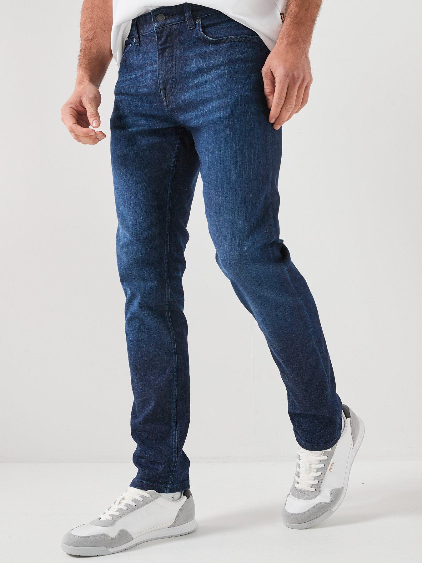 BOSS Boss Delaware Slim Fit Jeans - Dark Wash
