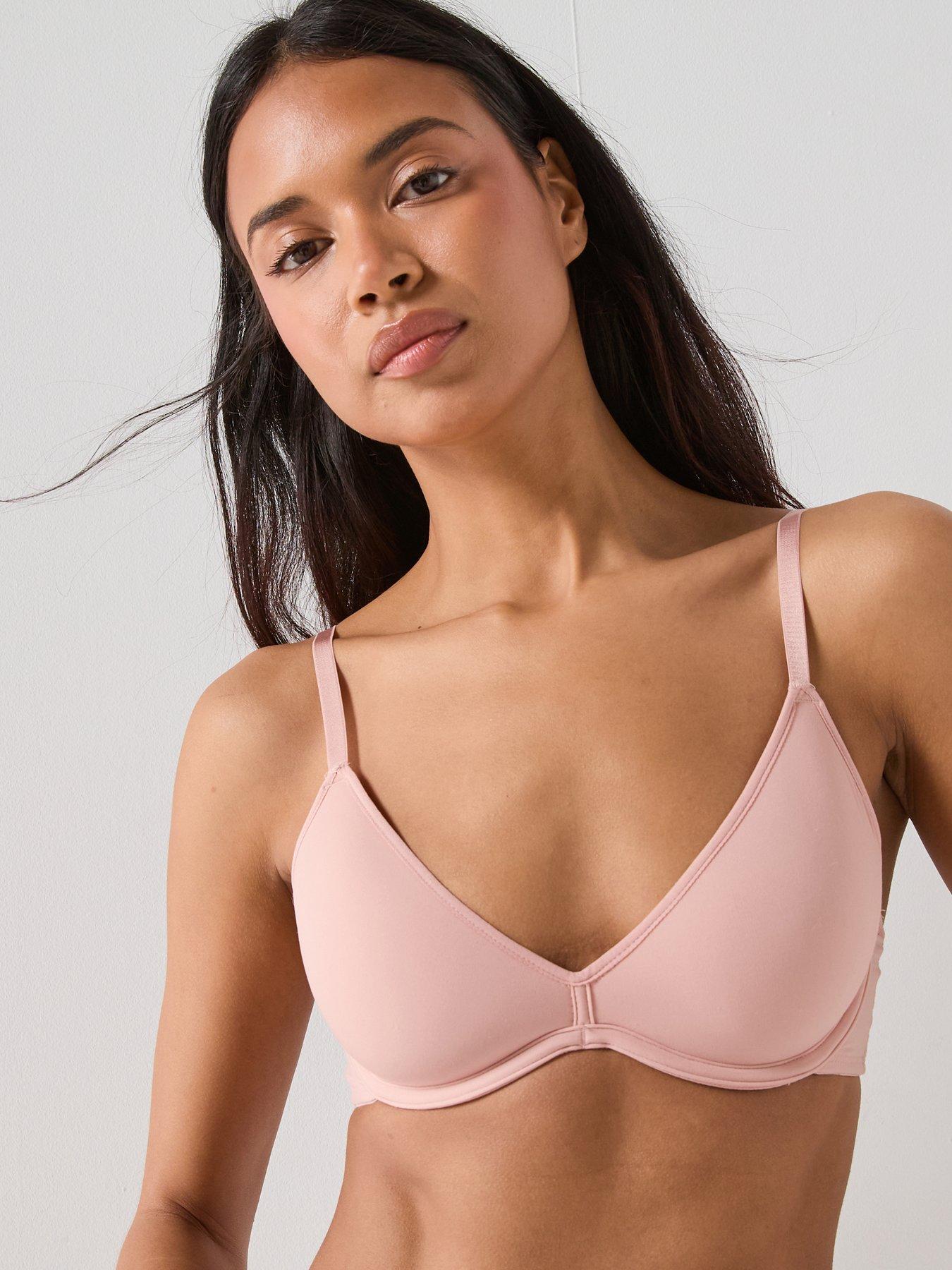 DORINA Noalight Padded Plunge, Pink, Size 34E, Women