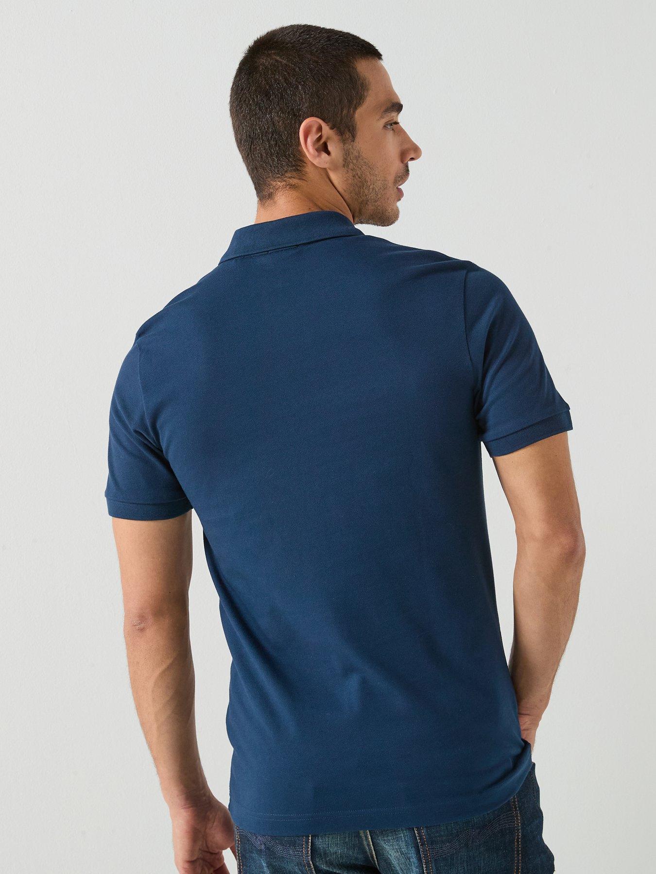 Image 2 of 4 of BOSS Passenger Slim Fit Tonal Patch Logo Polo Shirt - Blue