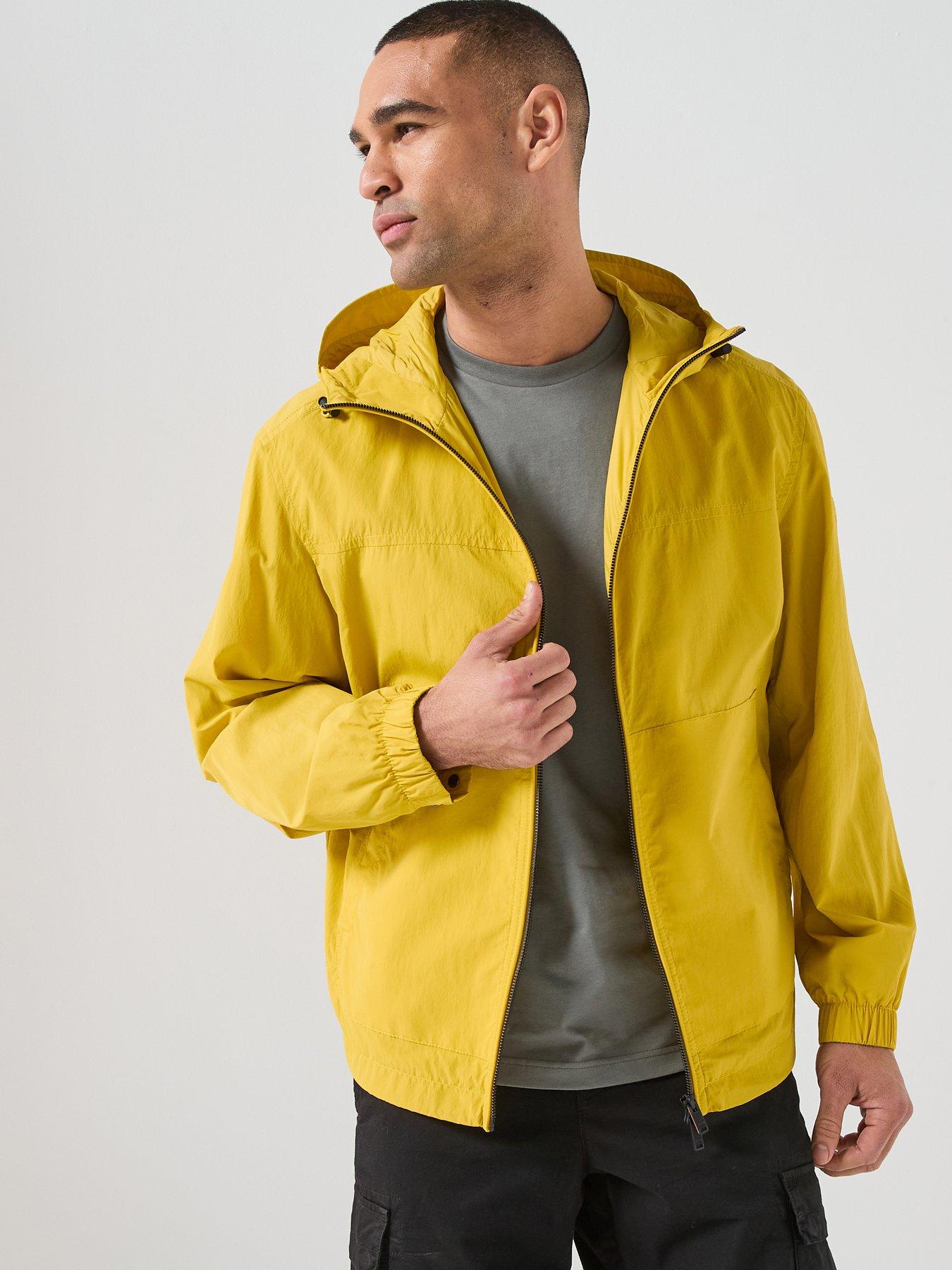 Image 1 of 6 of BOSS Orip Stretch Nylon Hooded Jacket - Yellow