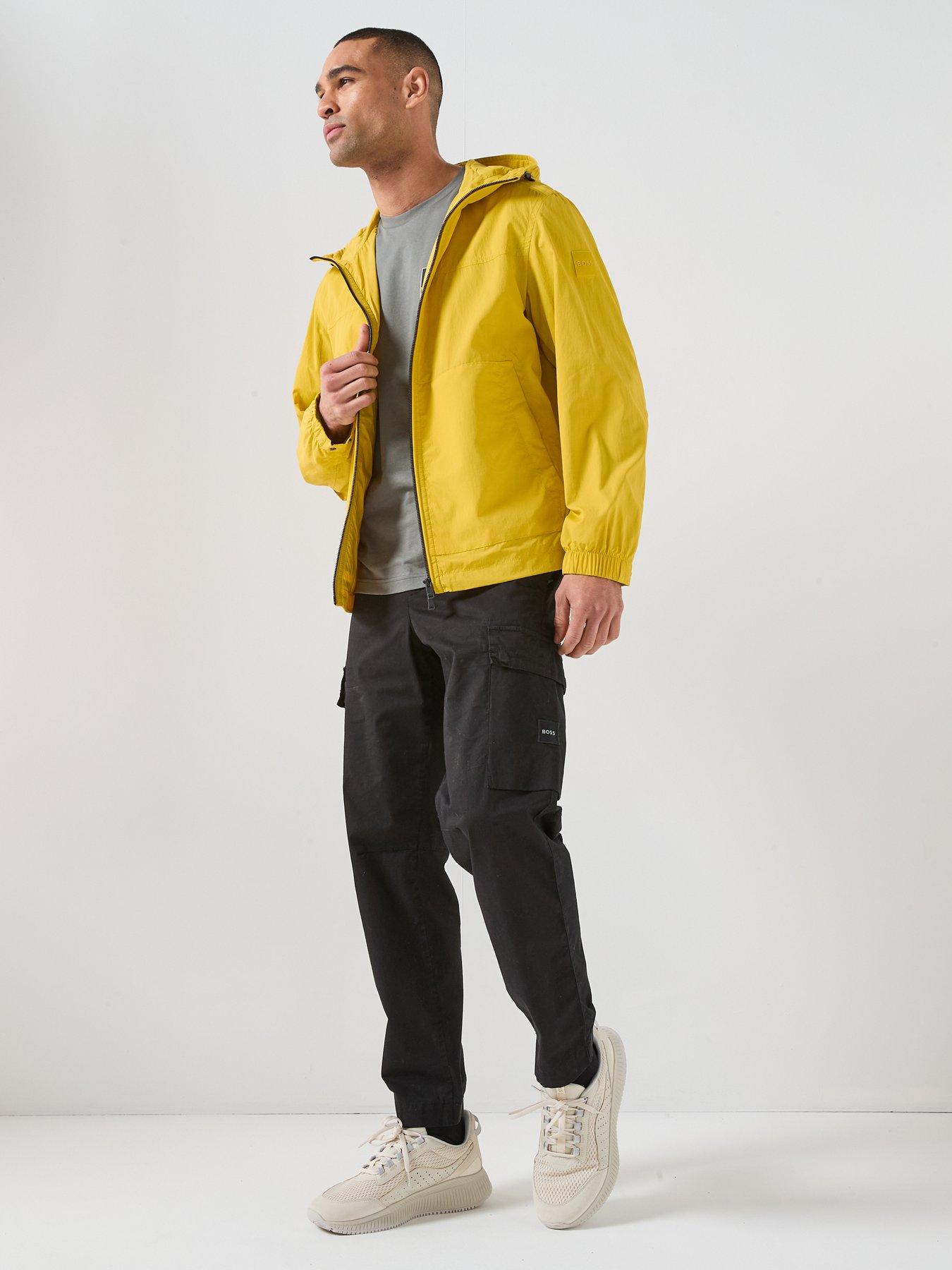 Image 3 of 6 of BOSS Orip Stretch Nylon Hooded Jacket - Yellow