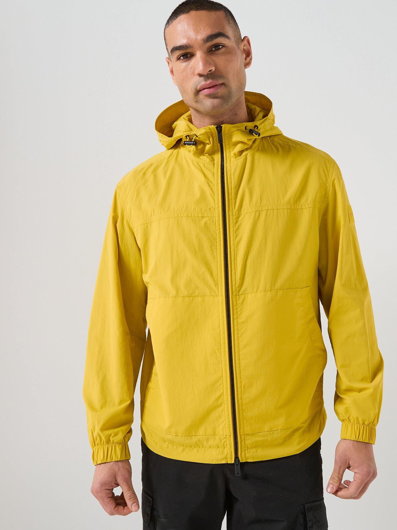 Image 4 of 6 of BOSS Orip Stretch Nylon Hooded Jacket - Yellow