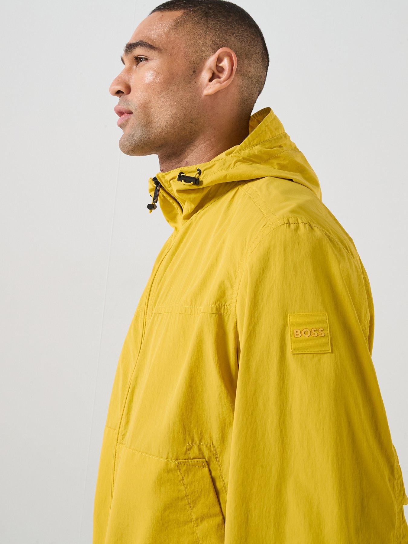 Image 5 of 6 of BOSS Orip Stretch Nylon Hooded Jacket - Yellow