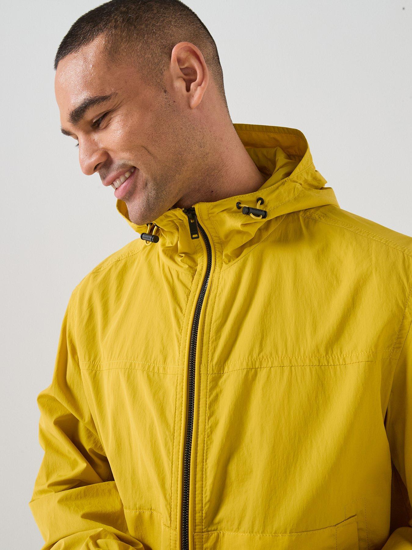 Image 6 of 6 of BOSS Orip Stretch Nylon Hooded Jacket - Yellow