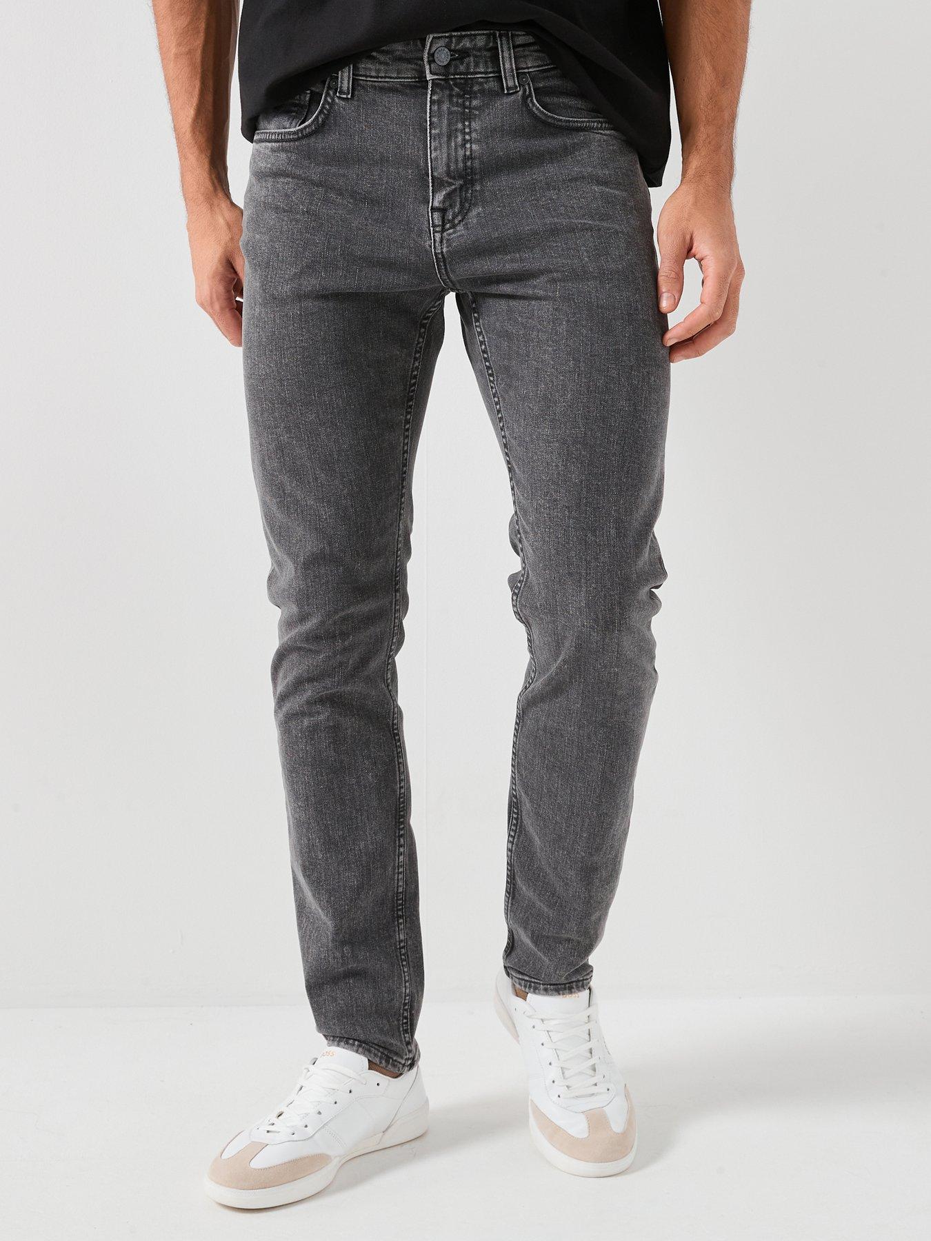 Image 1 of 5 of BOSS Delaware Slim Fit Jeans - Dark Grey
