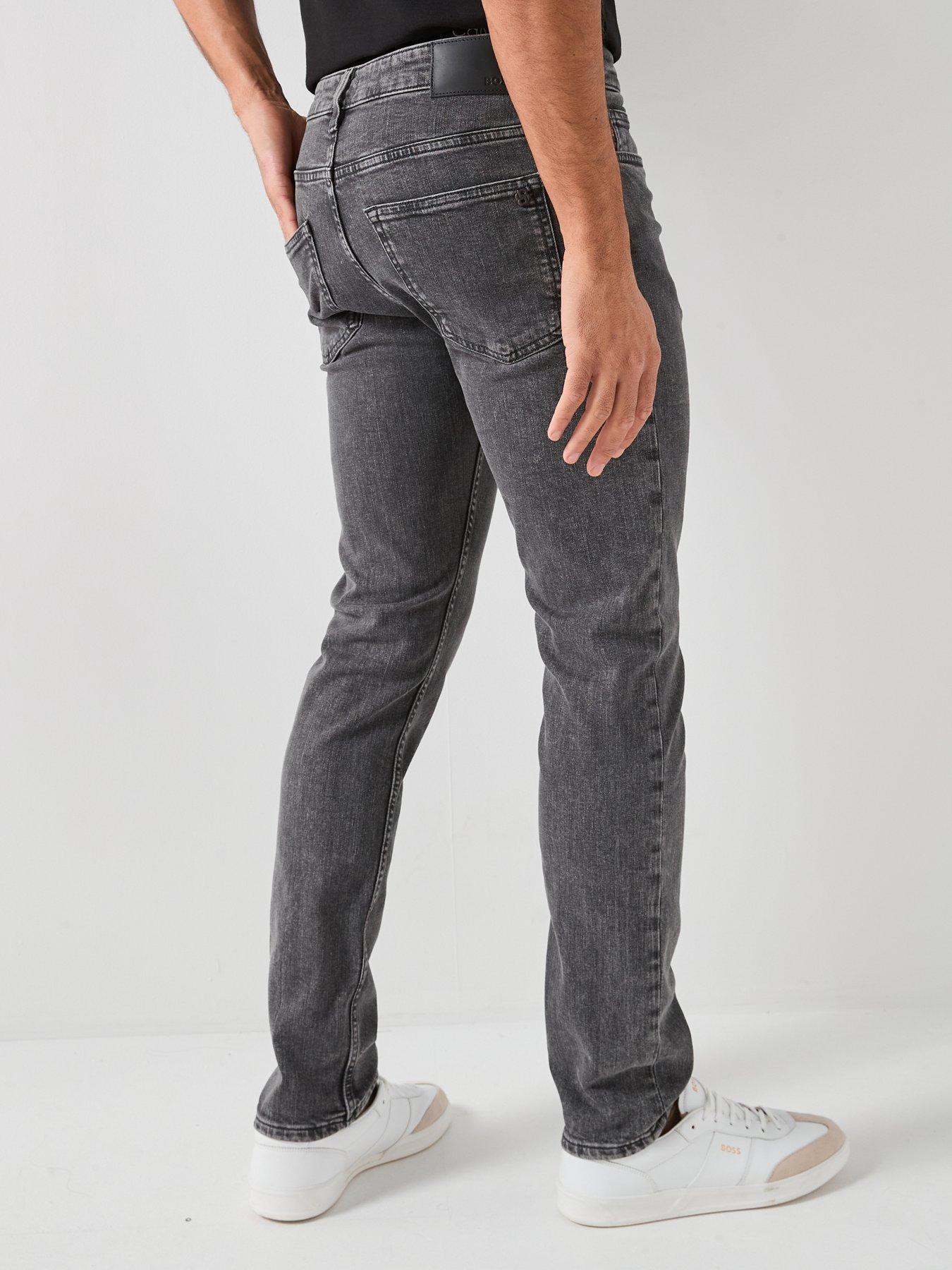 Image 2 of 5 of BOSS Delaware Slim Fit Jeans - Dark Grey
