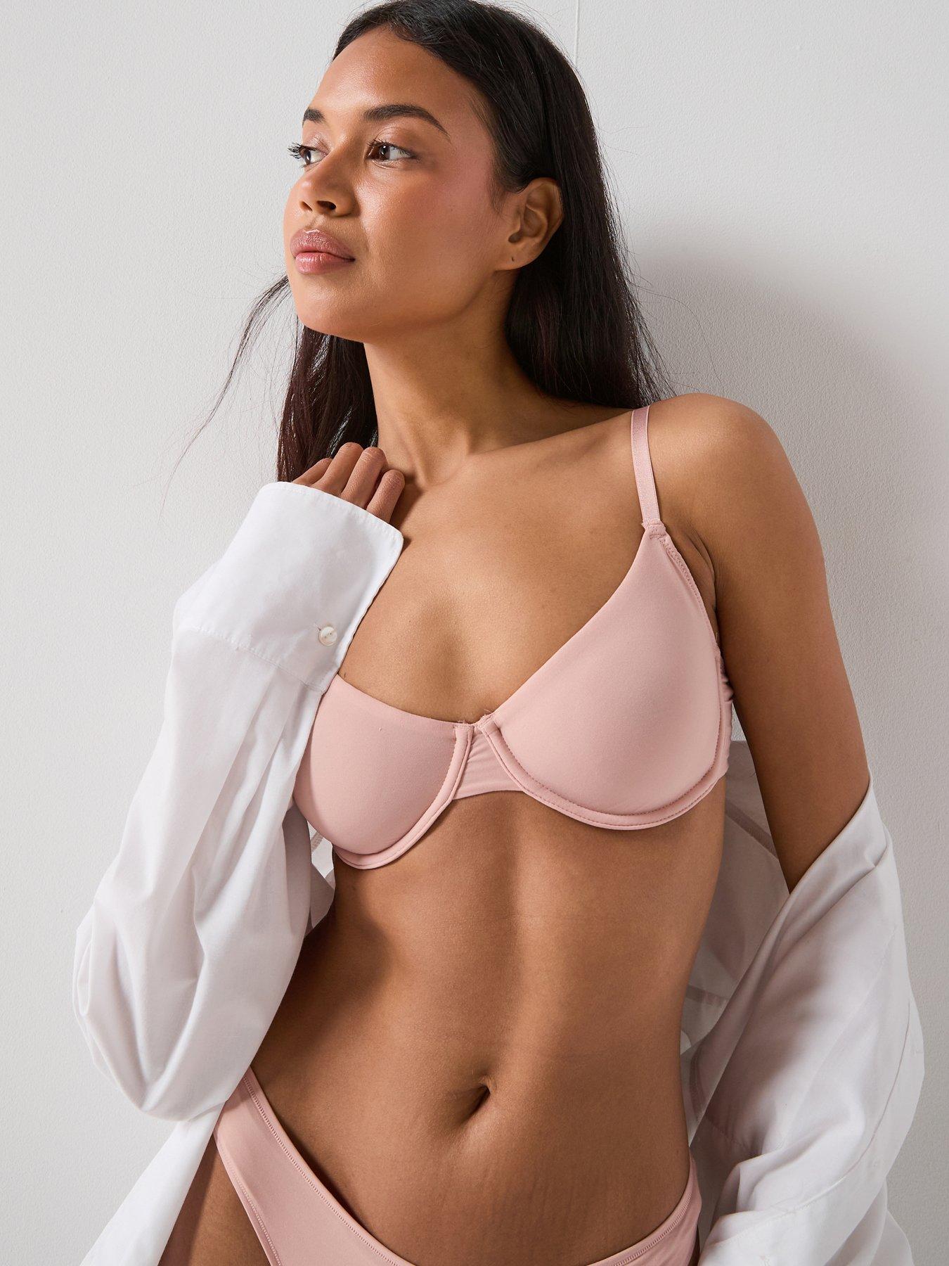 DORINA Noanon Padded Wired Bra, Pink, Size 32D, Women