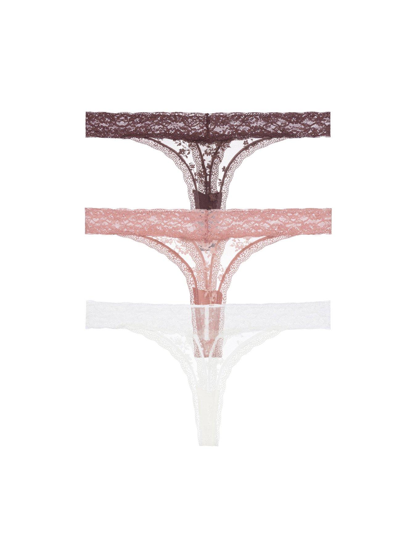 DORINA Lana 3ppthong - Ivory / Brown/ Pink