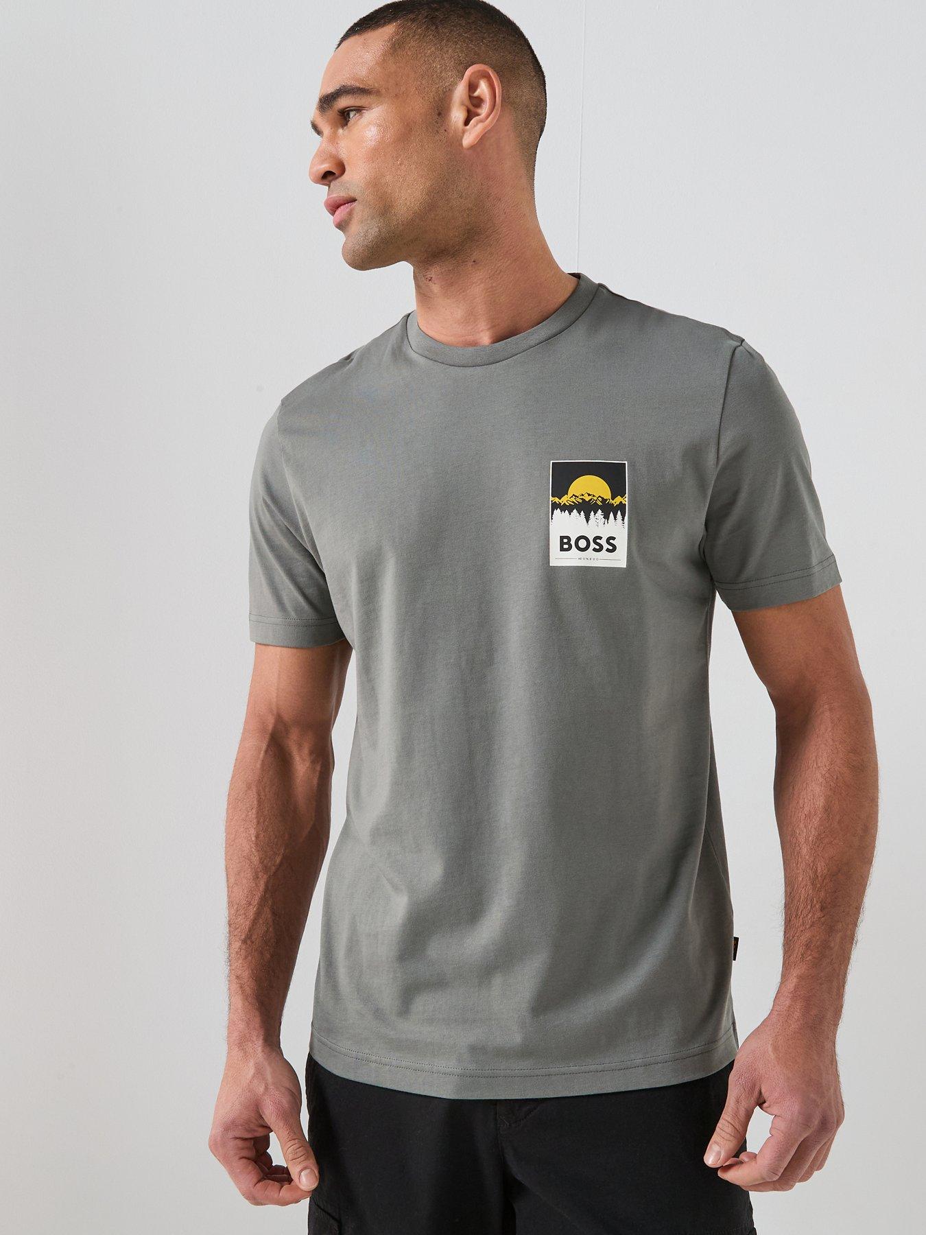 BOSS Boss Te_plain Small Chest Graphic T-shirt - Green