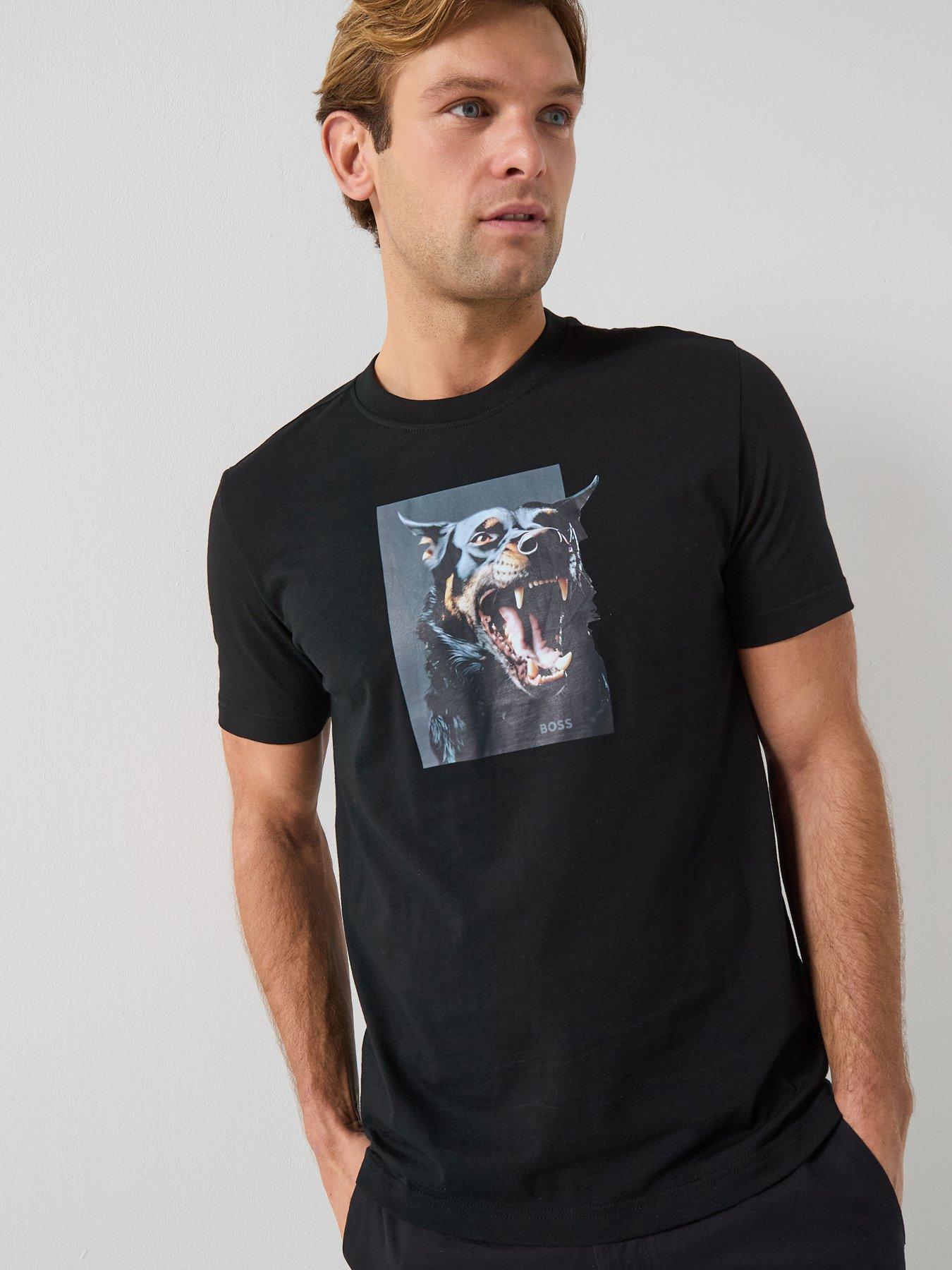 BOSS Boss Te_dobermann Graphic T-shirt - Black