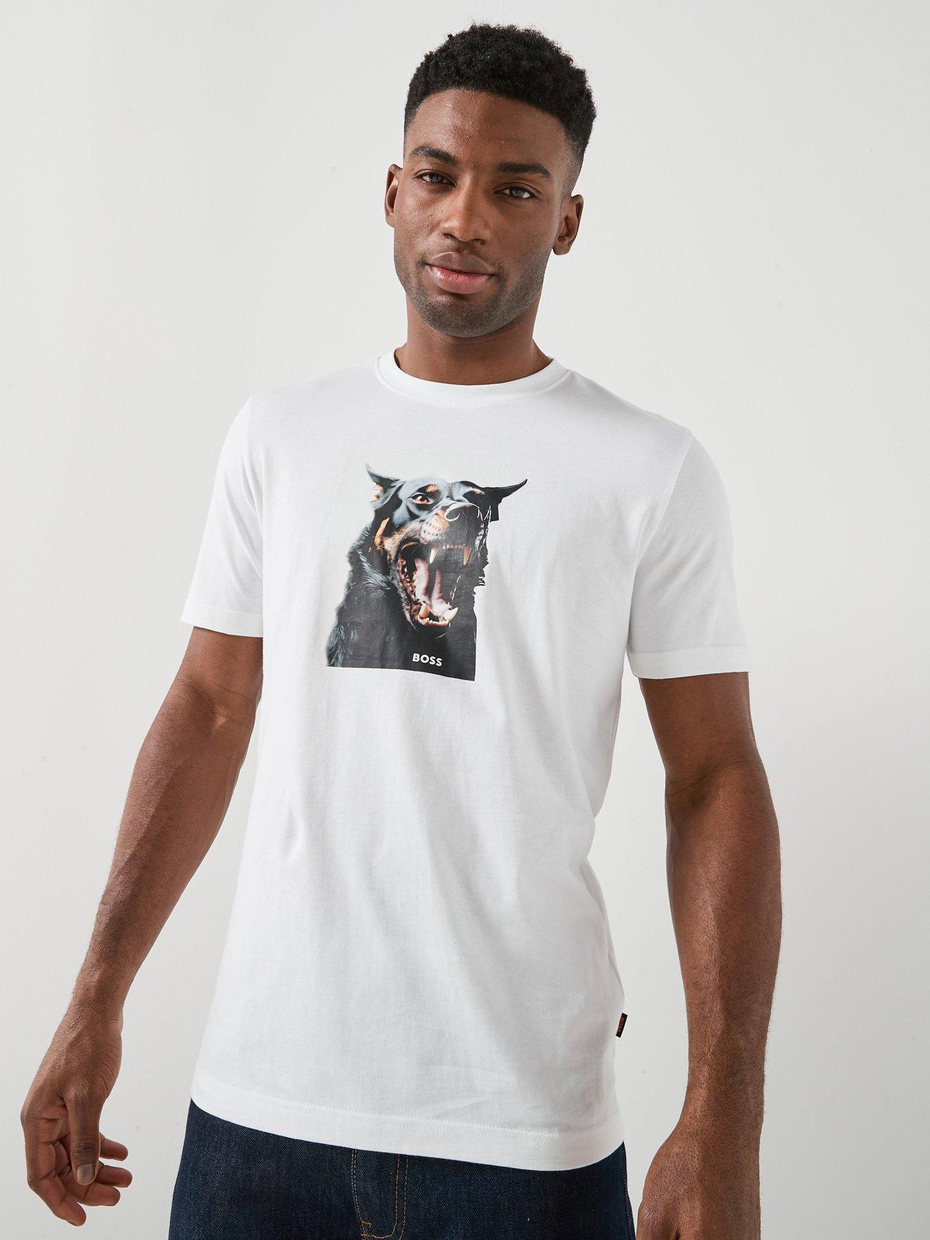 BOSS Dobermann Graphic T-Shirt - White
