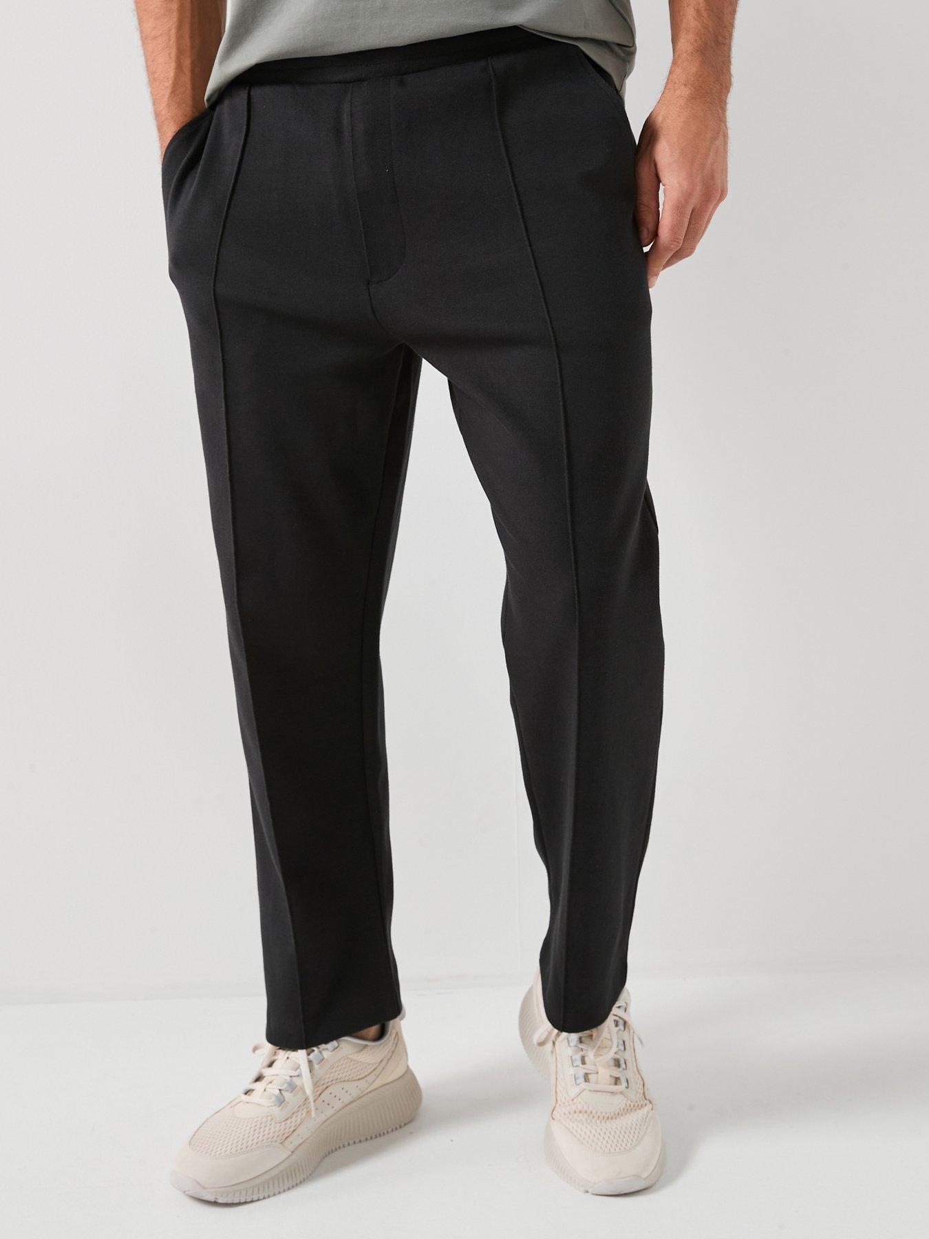 BOSS Twist Pleated Joggers - Black
