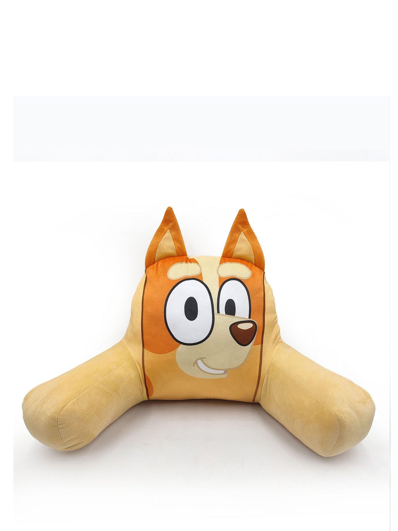 Bluey Bingo Shaped Back Cushion With Ears Soft Velboa