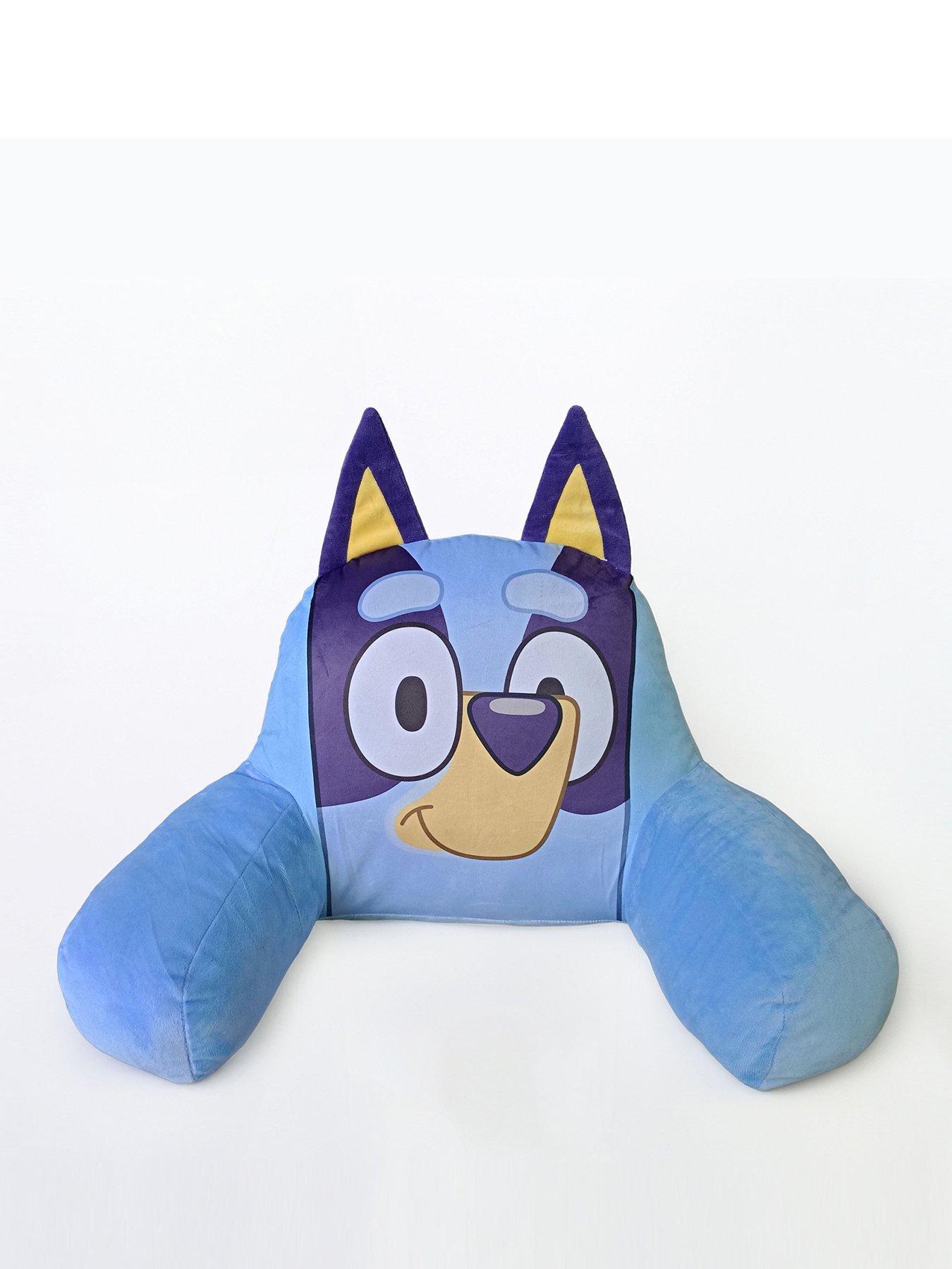 Bluey Shaped Back Cushion With Ears Soft Velboa
