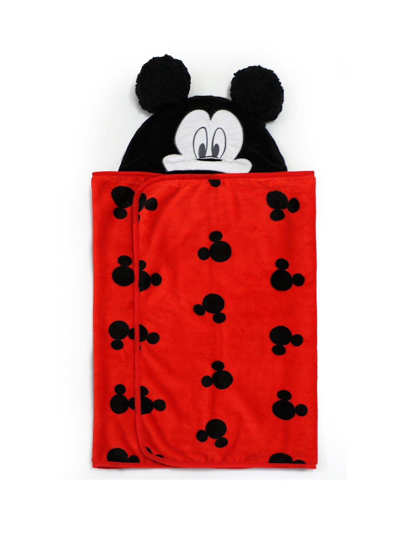 Image 1 of 4 of Mickey Mouse Mickey Logo Hooded Blanket 70X132Cm