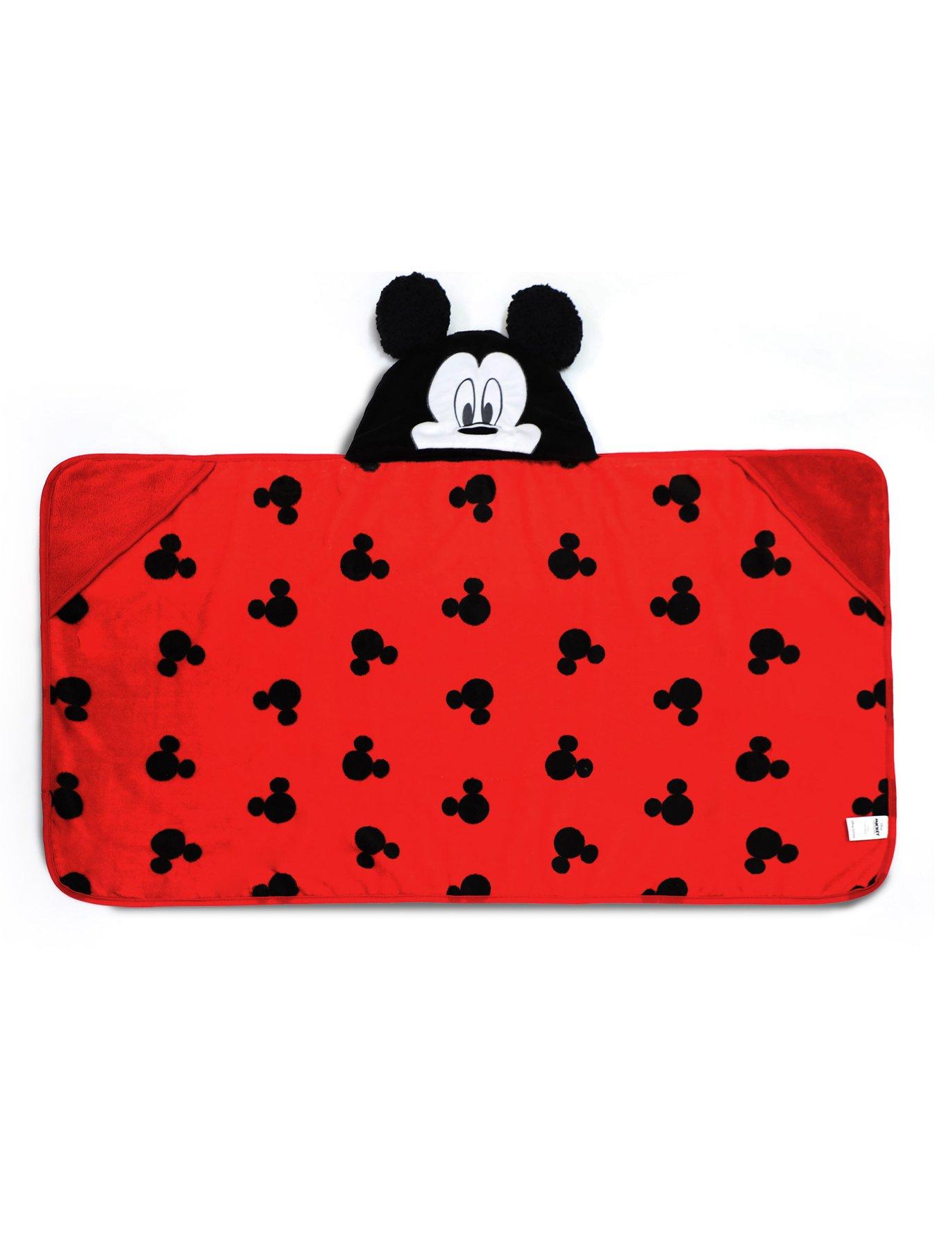 Image 2 of 4 of Mickey Mouse Mickey Logo Hooded Blanket 70X132Cm