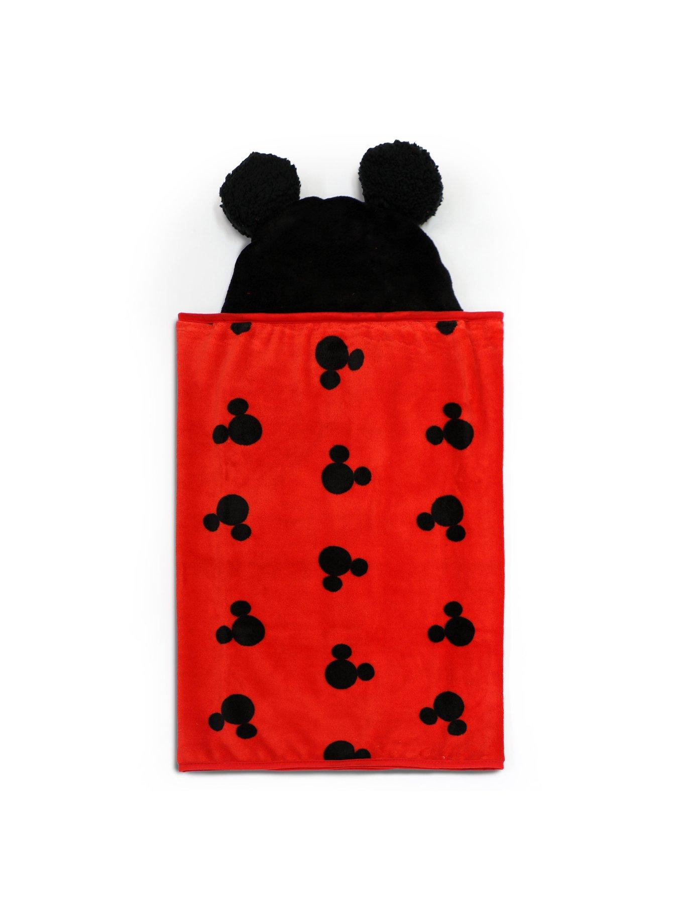 Image 3 of 4 of Mickey Mouse Mickey Logo Hooded Blanket 70X132Cm