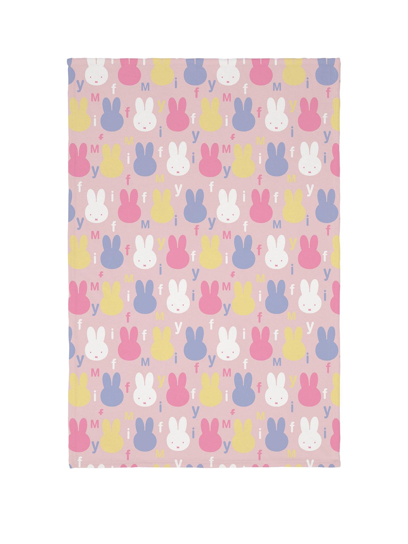 Miffy Bunnies Coral R-blanket 100x150cm