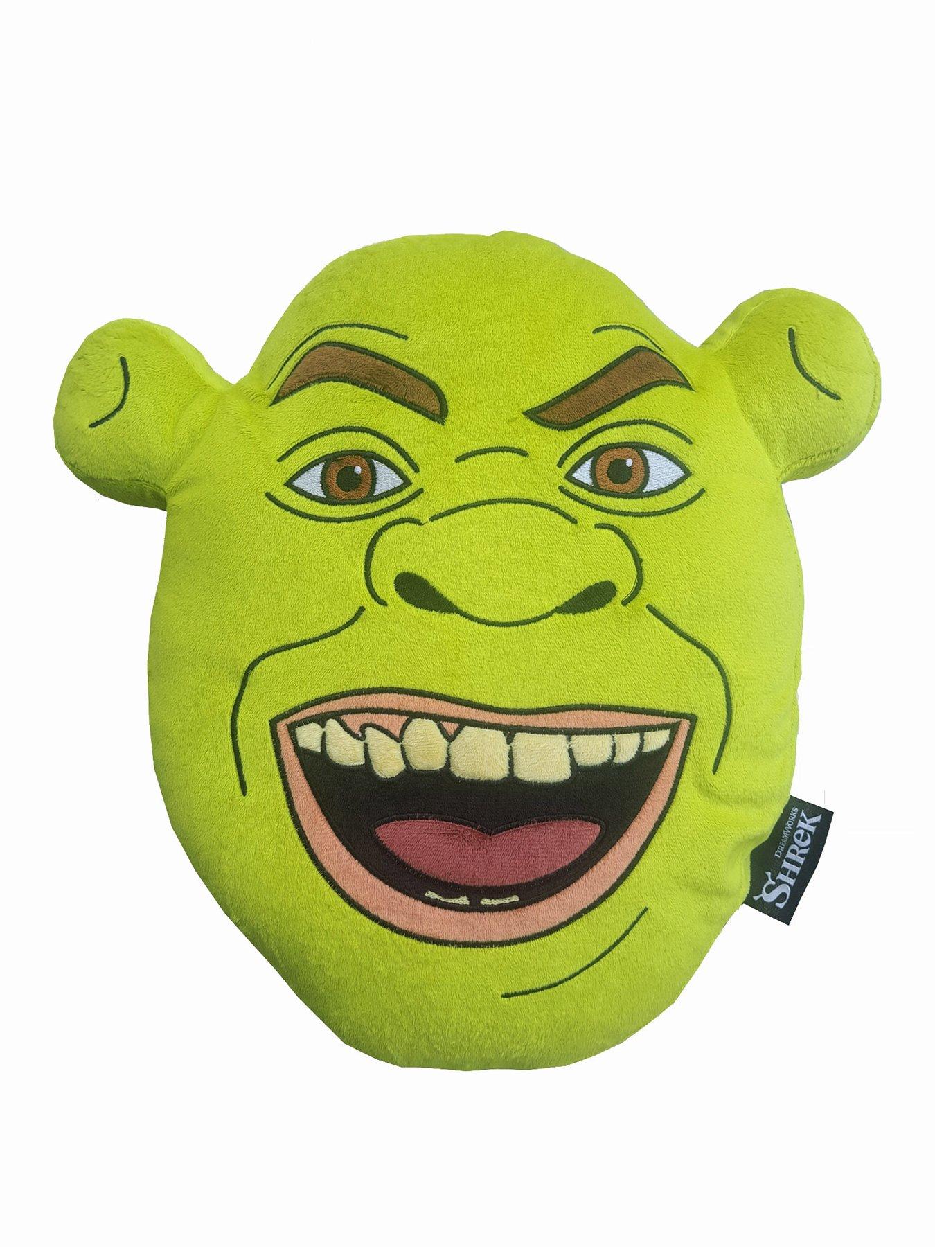 Shrek Embroidered Head Shaped Plush Cushion