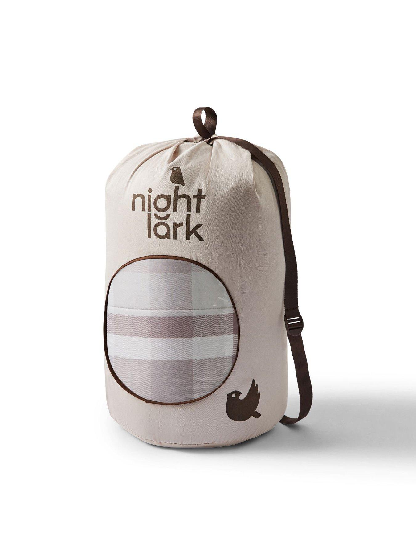 Image 5 of 5 of Night Lark Natural Check 10.5 Tog Coverless Duvet Set inlcudes Pillowcases - Natural