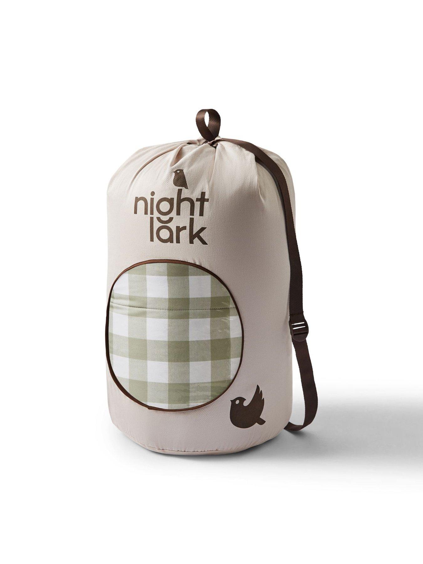 Image 5 of 5 of Night Lark Gingham Olive 10.5 Tog Coverless Duvet Set includes Pillowcases