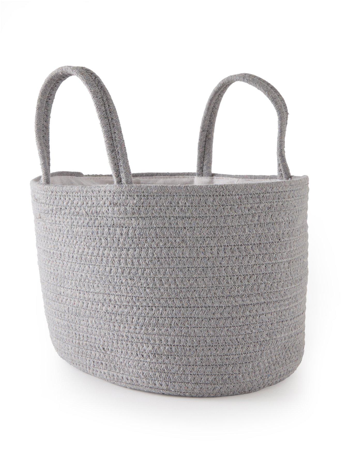 The Very Collection Grey Cotton Rope Caddy | Very