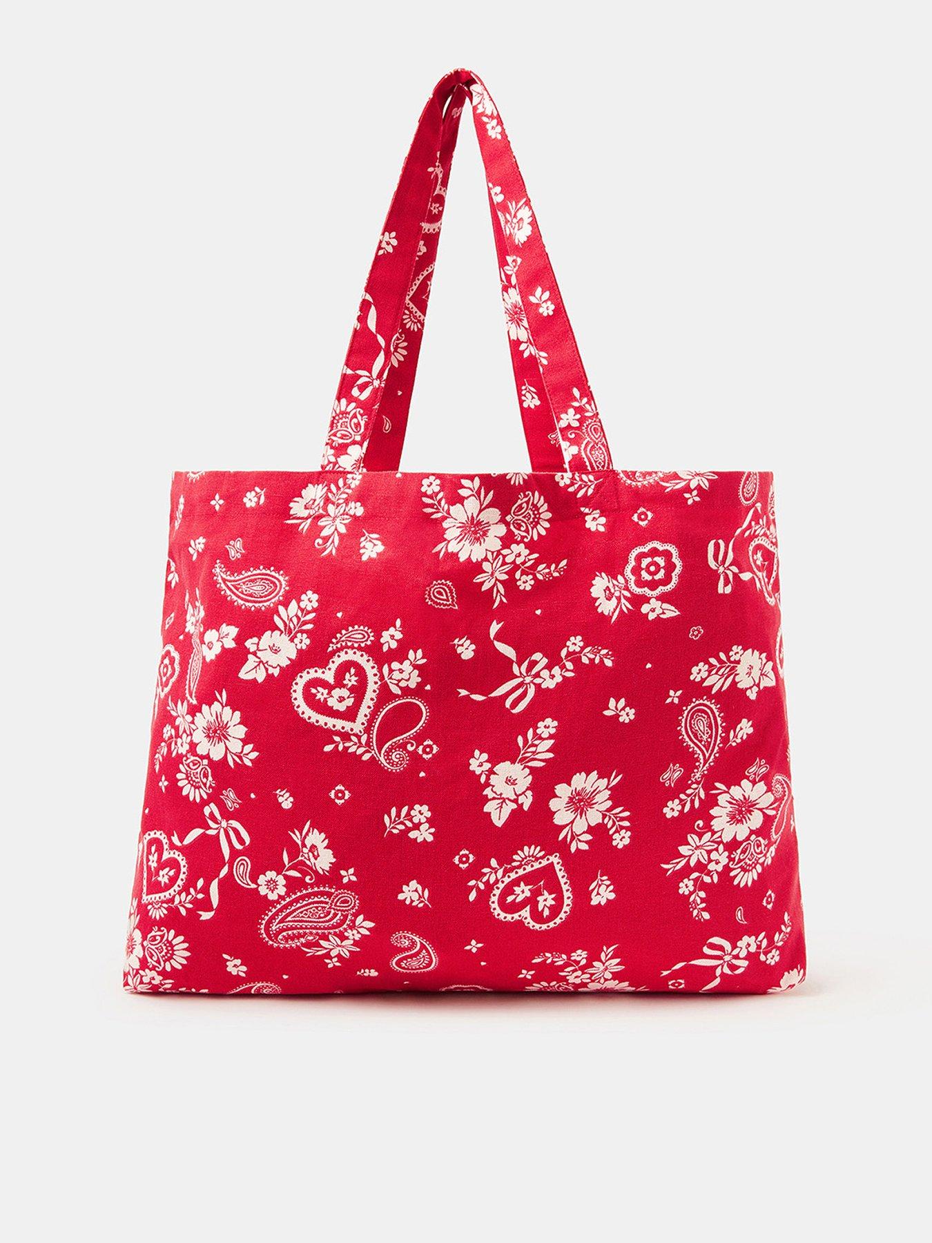 undefined Paisley Print Shopper Bag - Red