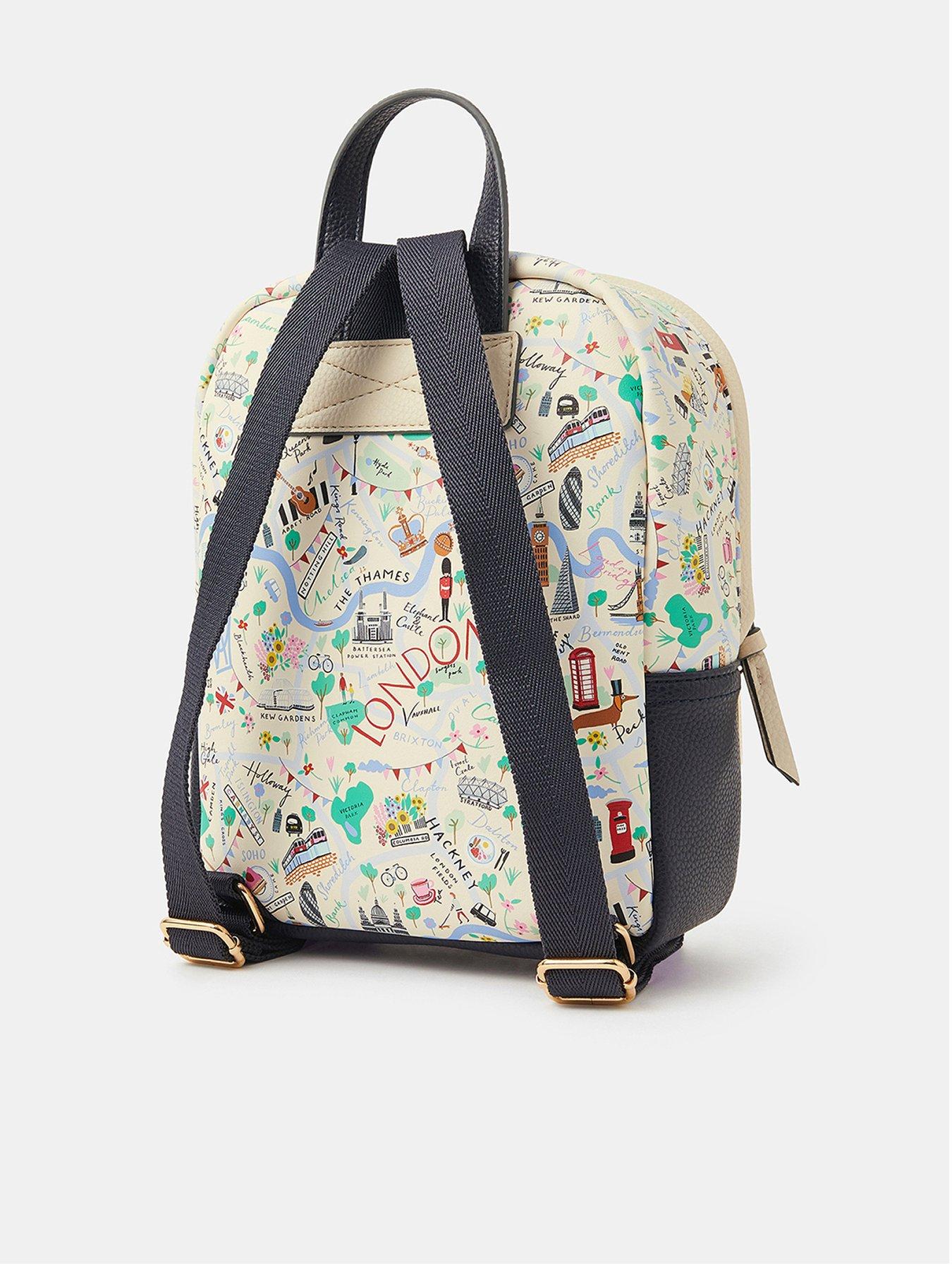 Accessorize Small London Map Print Backpack - Multi | Very
