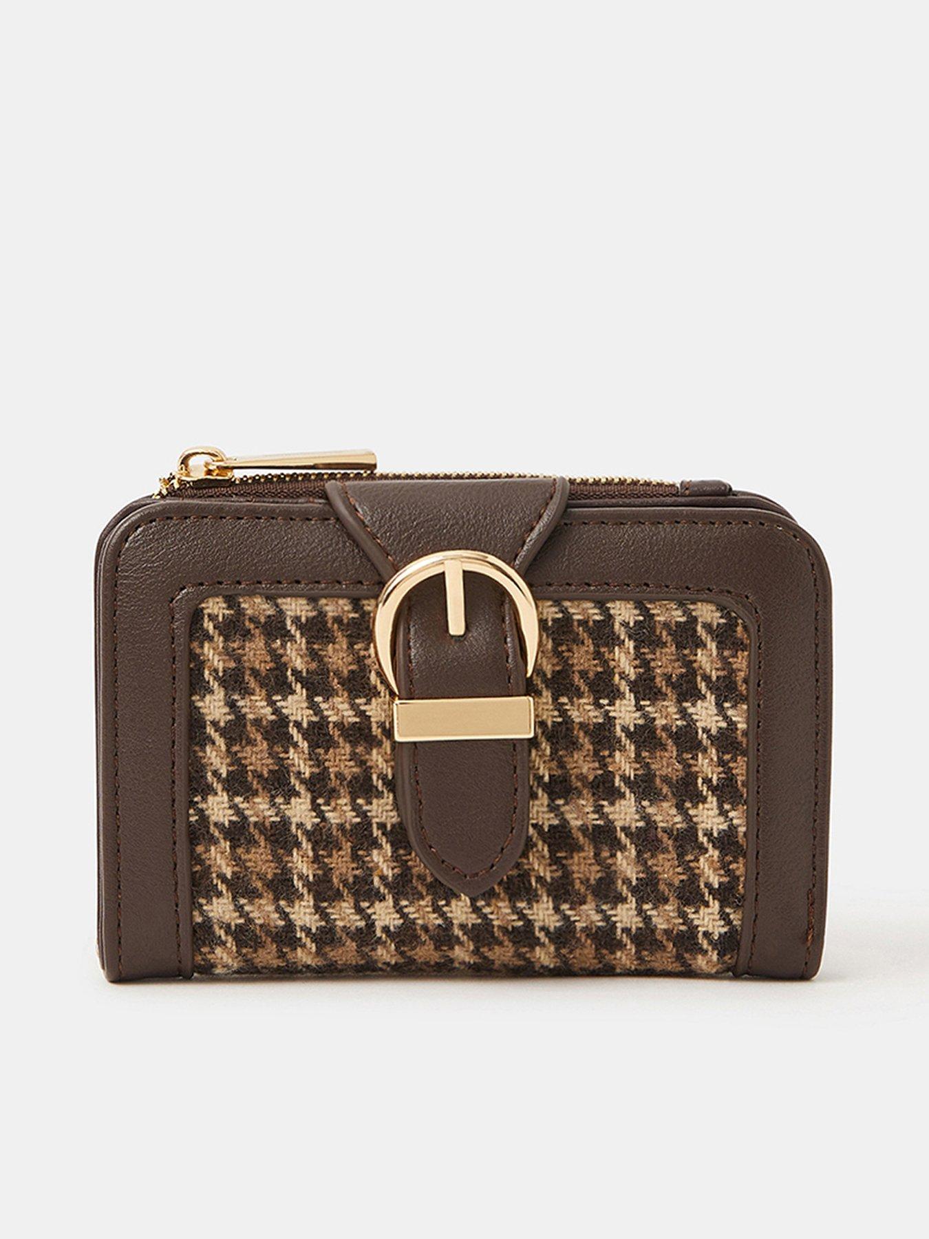 Accessorize Houndstooth Buckle Purse - Multi