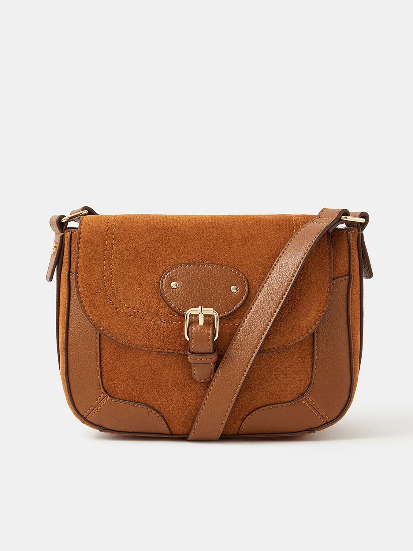 undefined Saddle Buckle Crossbody Bag - Black